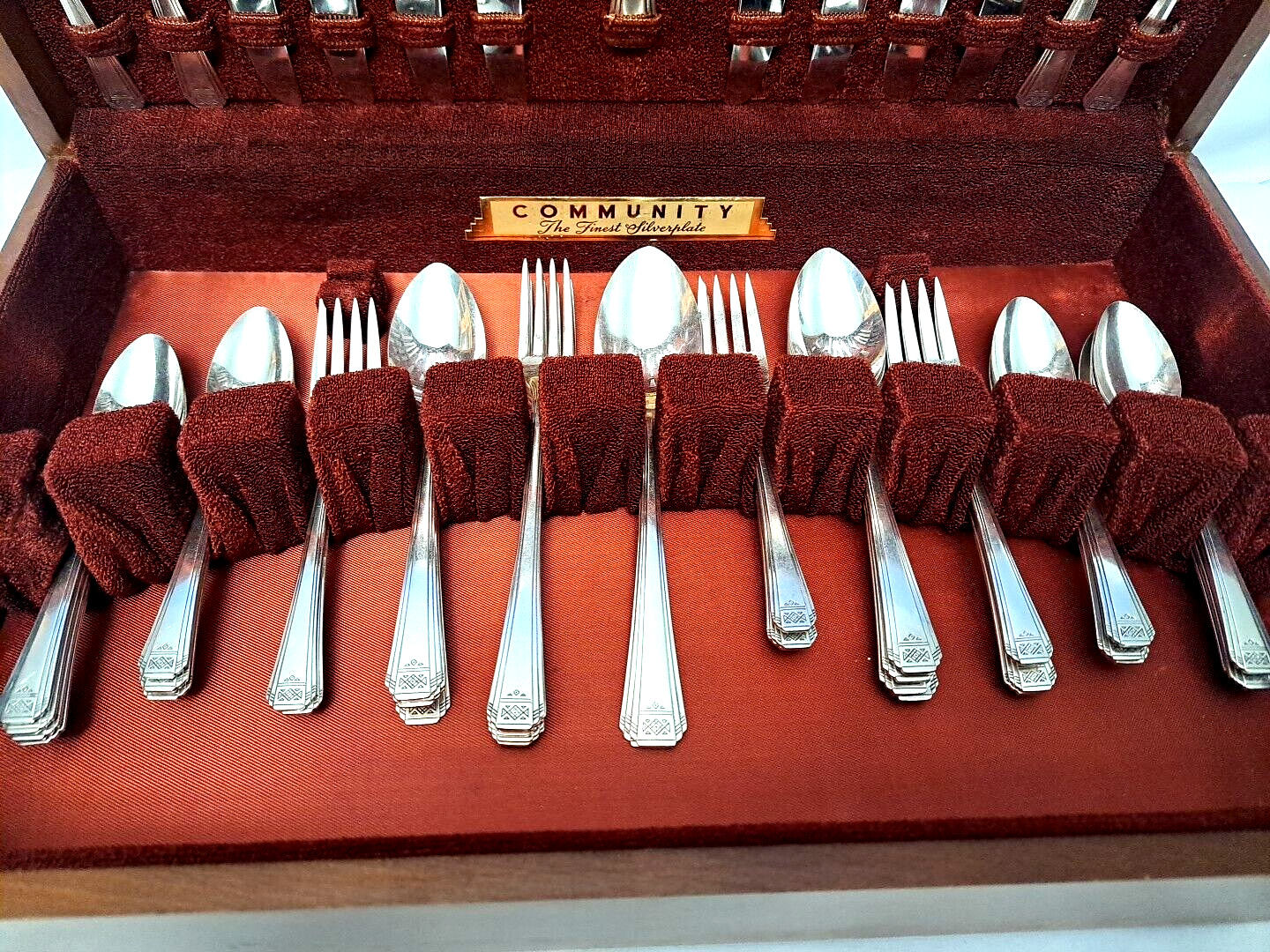 Antique Oneida 1800s Silverplate Flatware Set