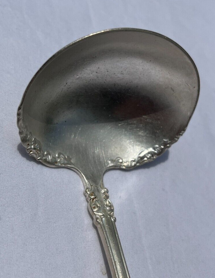Ornate Antique Rogers & Bros Silver Plated Ladle