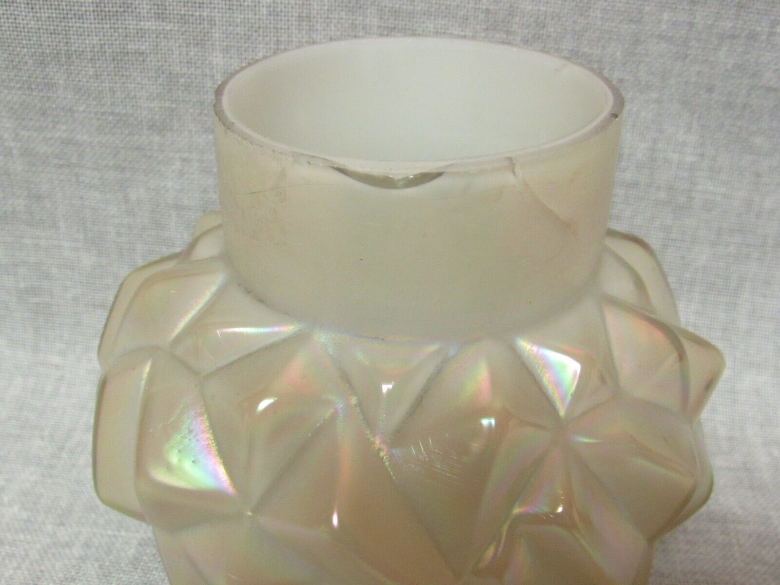 Karlik Art Glass Iridescnet Pearl Pillows Vase