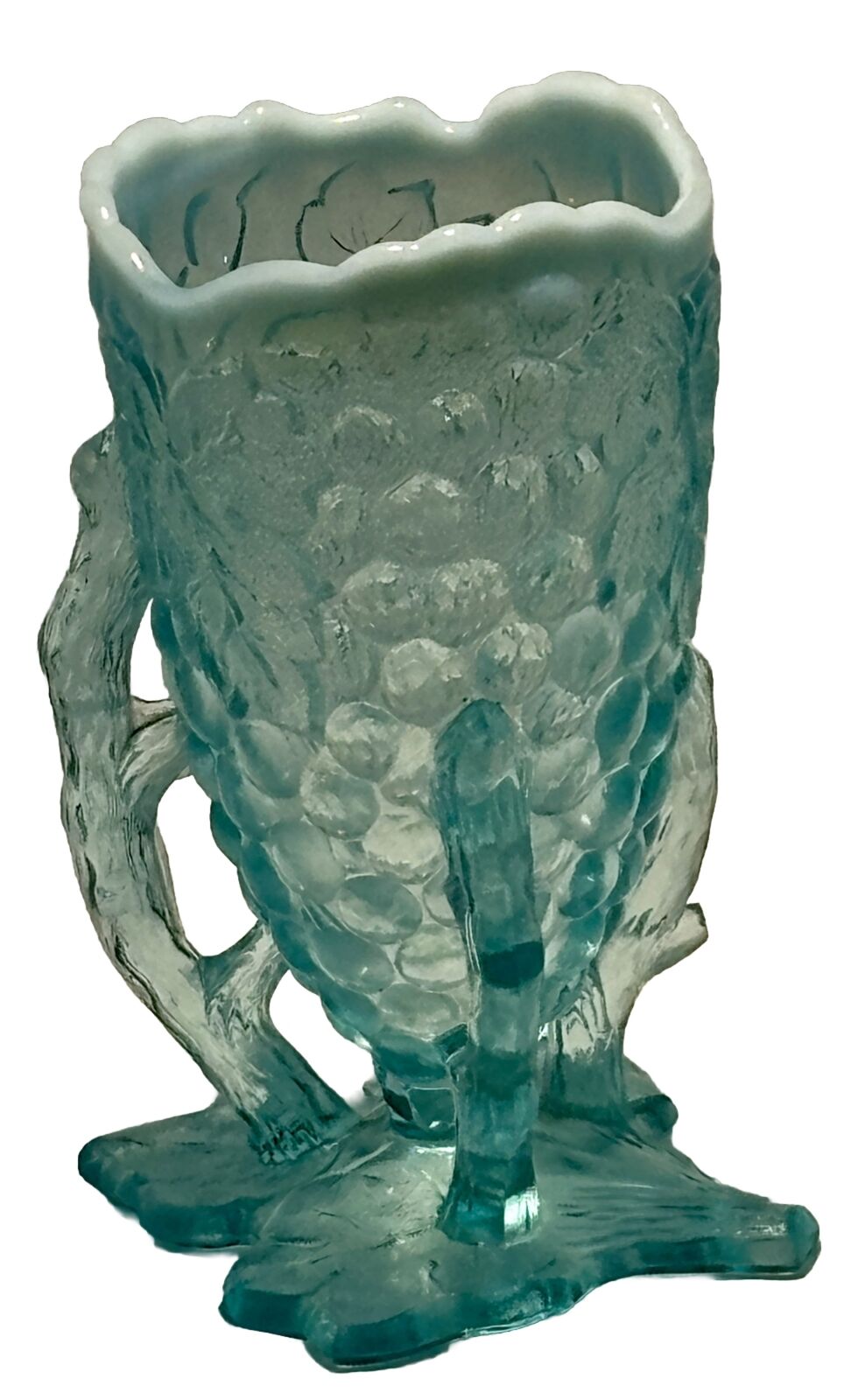 Early 1900’s Northwood Grapevine Opalescent Cluster Vase