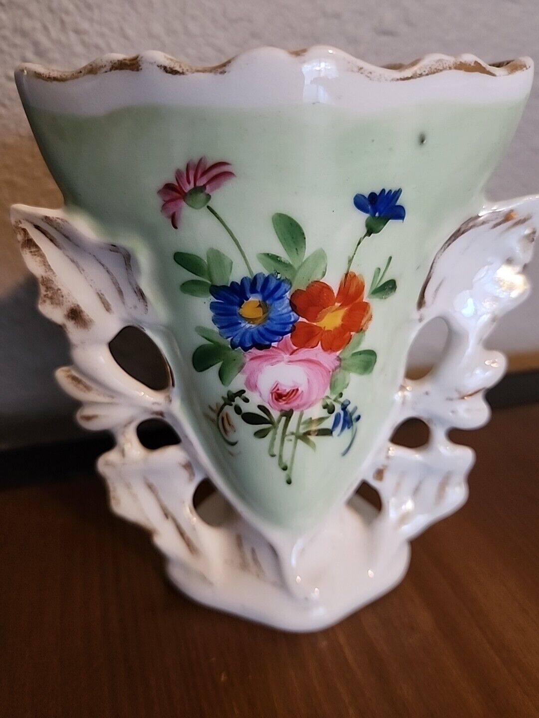 Antique French Porcelain Bride's Vase, 1900s