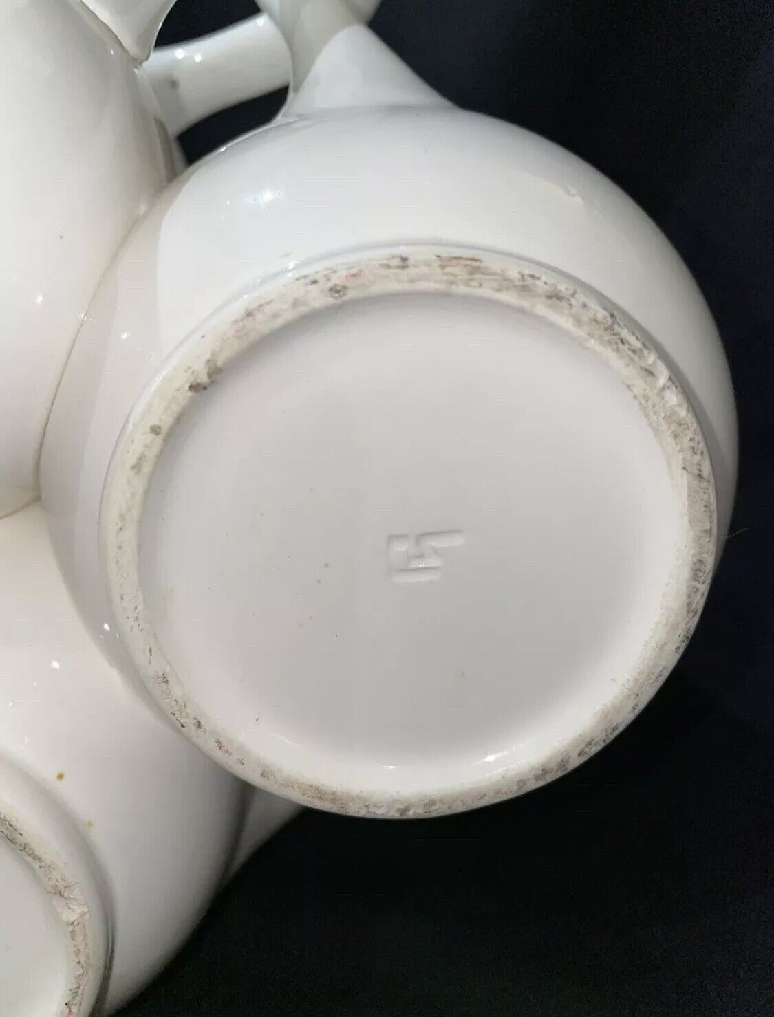 Mid-1900s Earthenware Fuddling Vessel with Entwined Handle
