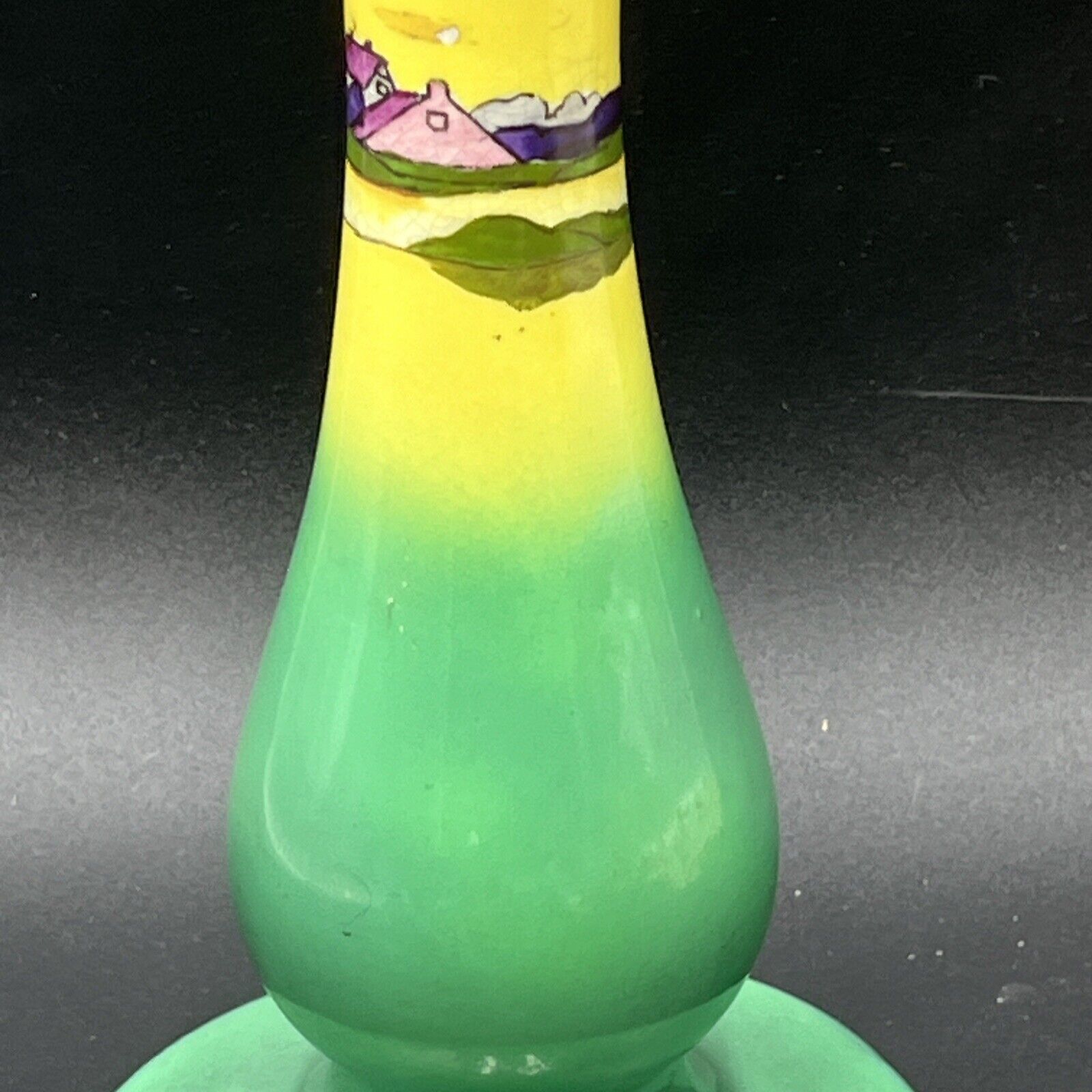 Antique Haynes Ware Holland Sunset Candlestick Holder