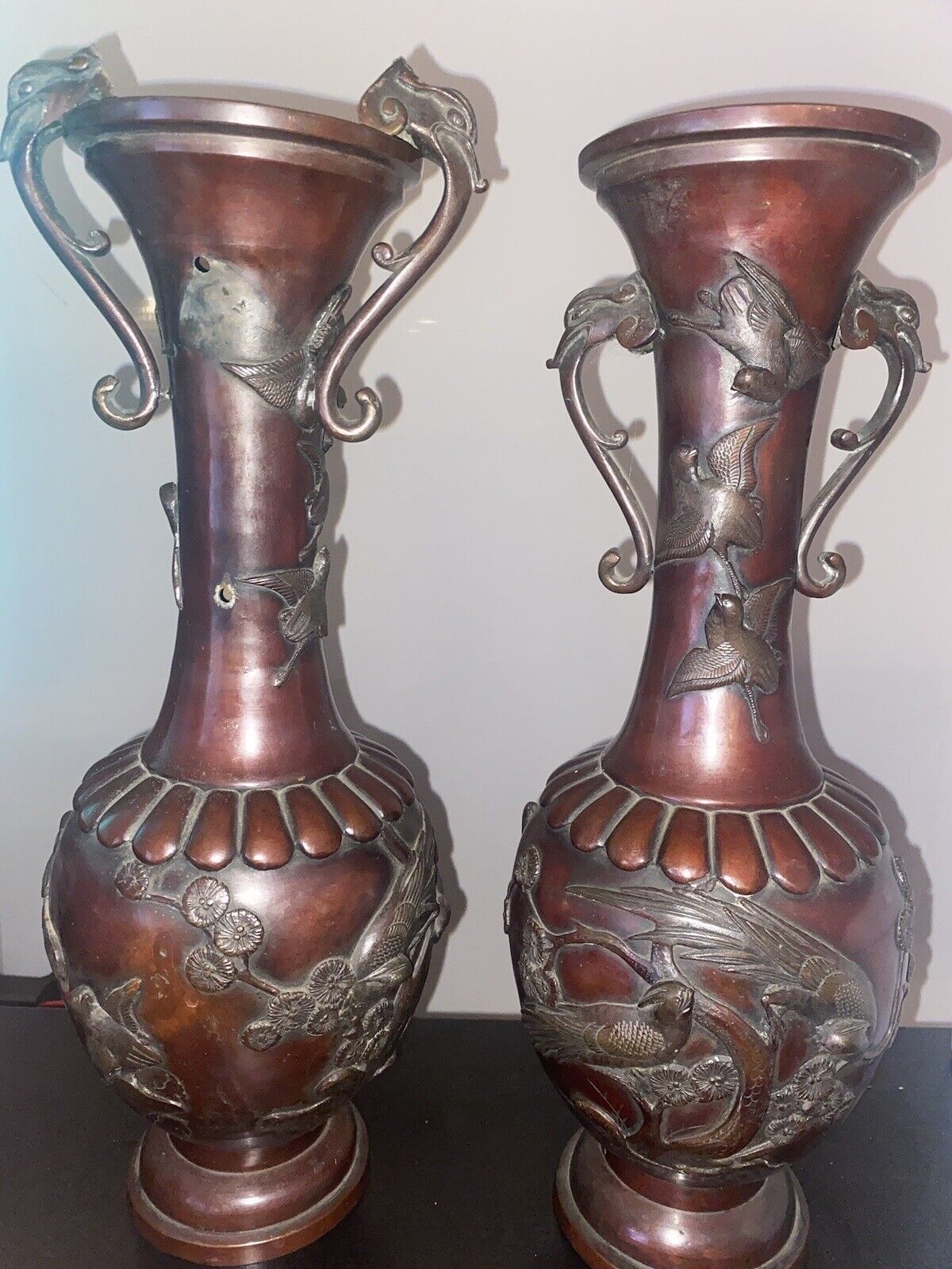 1800's Antique Japanese Vases