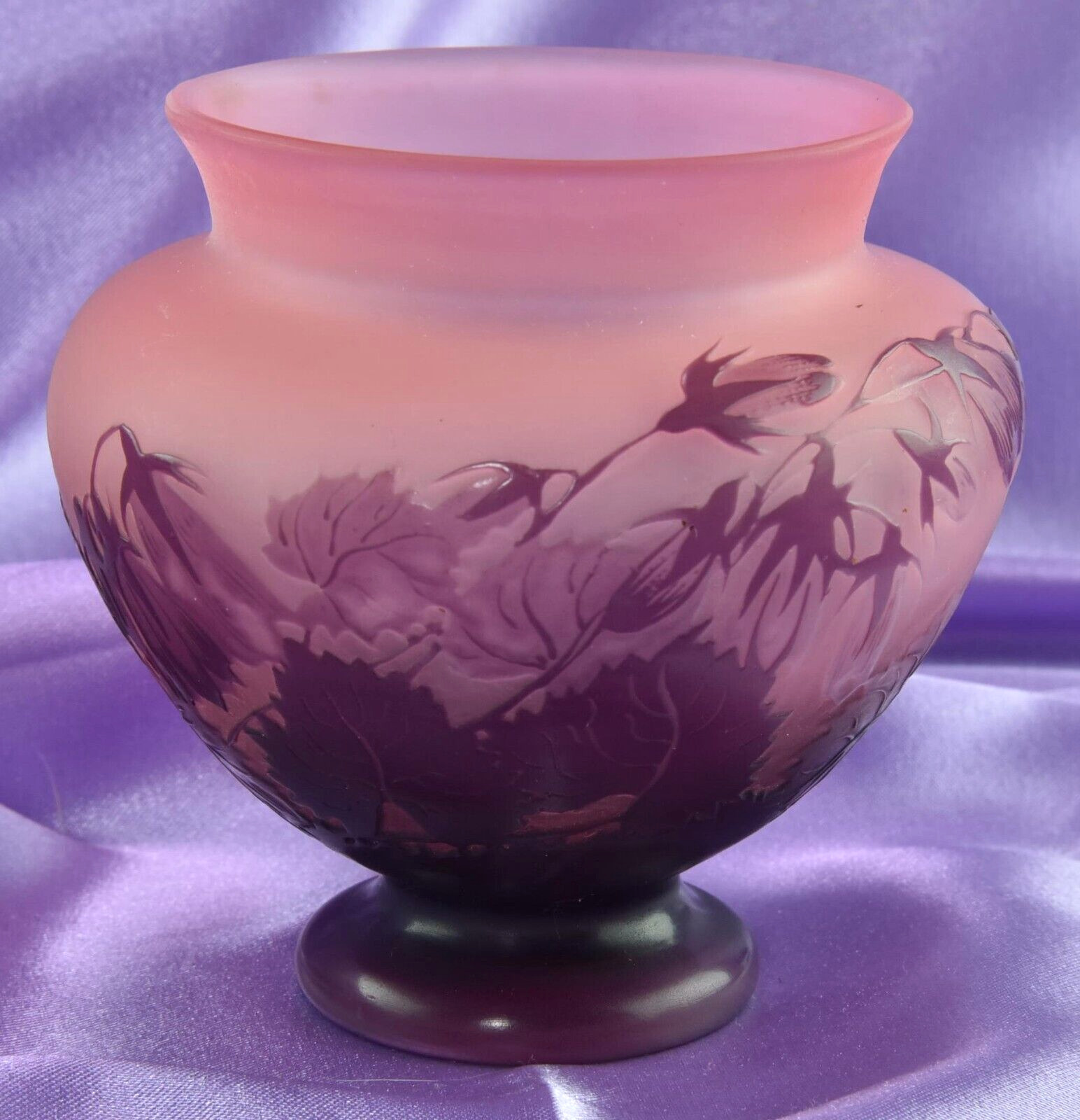 Emile Galle Plum Vase from 1900's