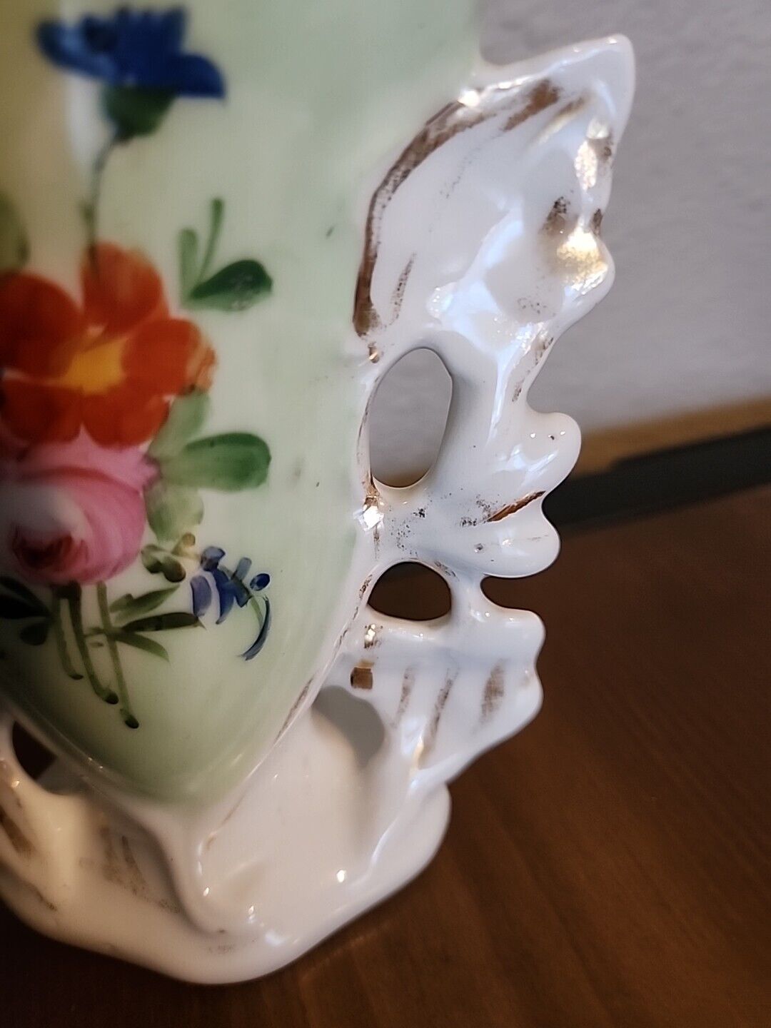 Antique French Porcelain Bride's Vase, 1900s