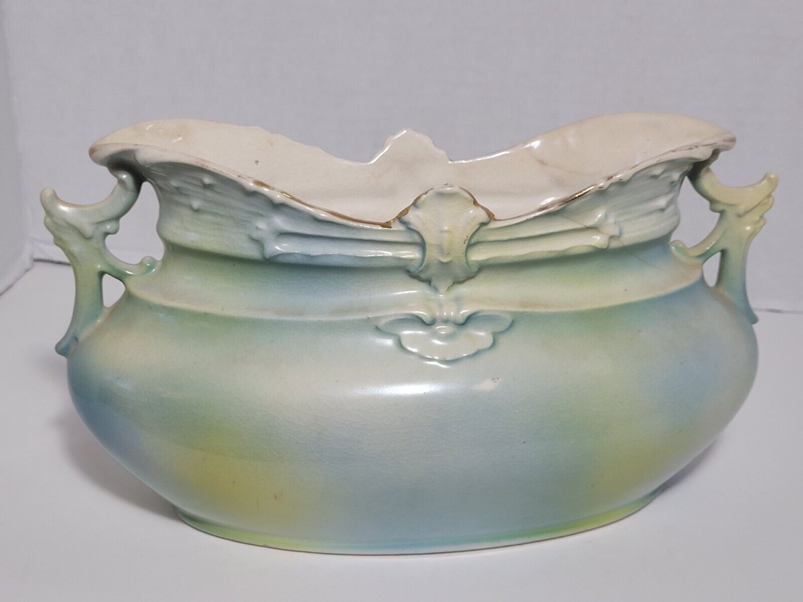 Antique Royal Bruxonia Austria Swan Vase Planter