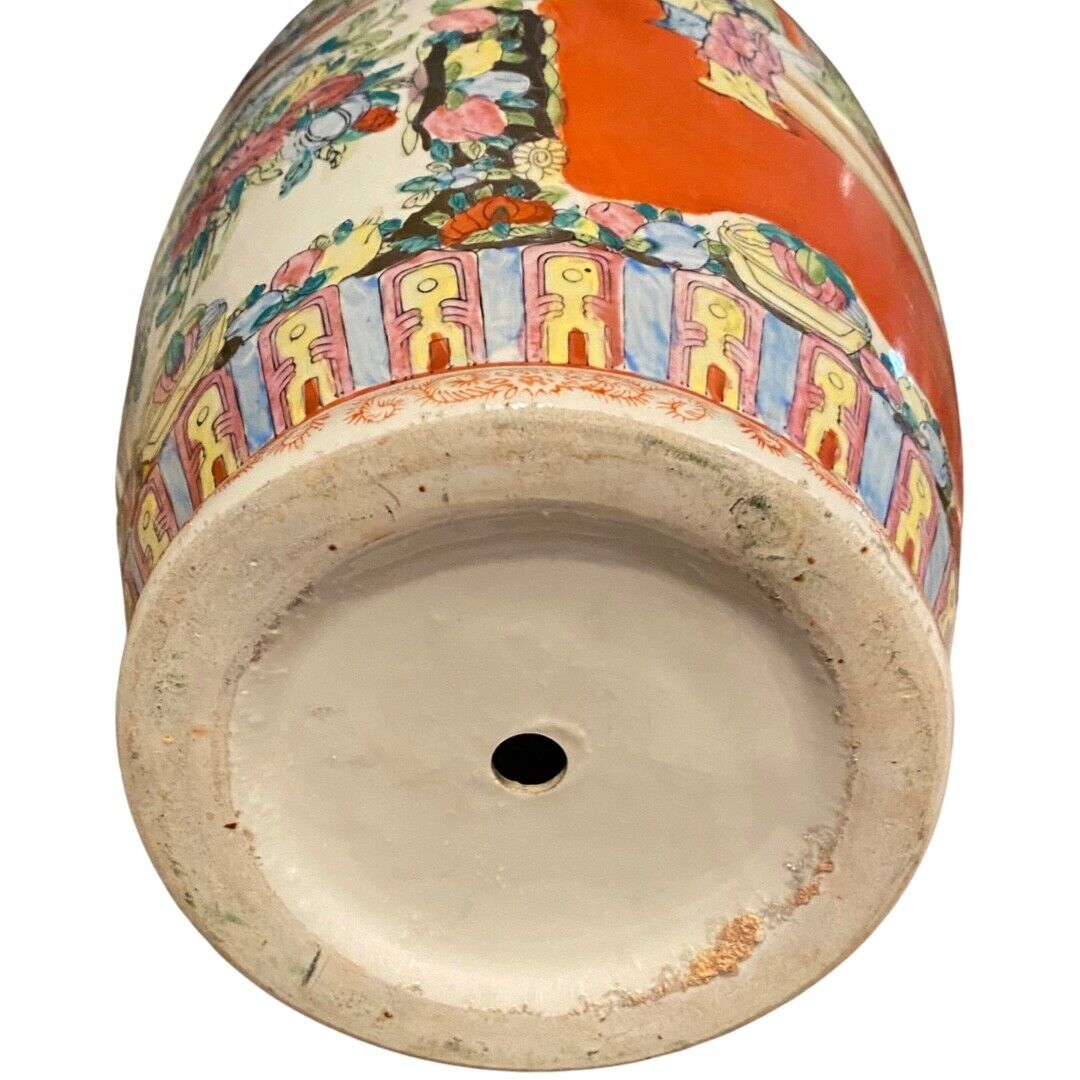 18" Famille-Rose Porcelain Vase, Circa 1900s - Stunning