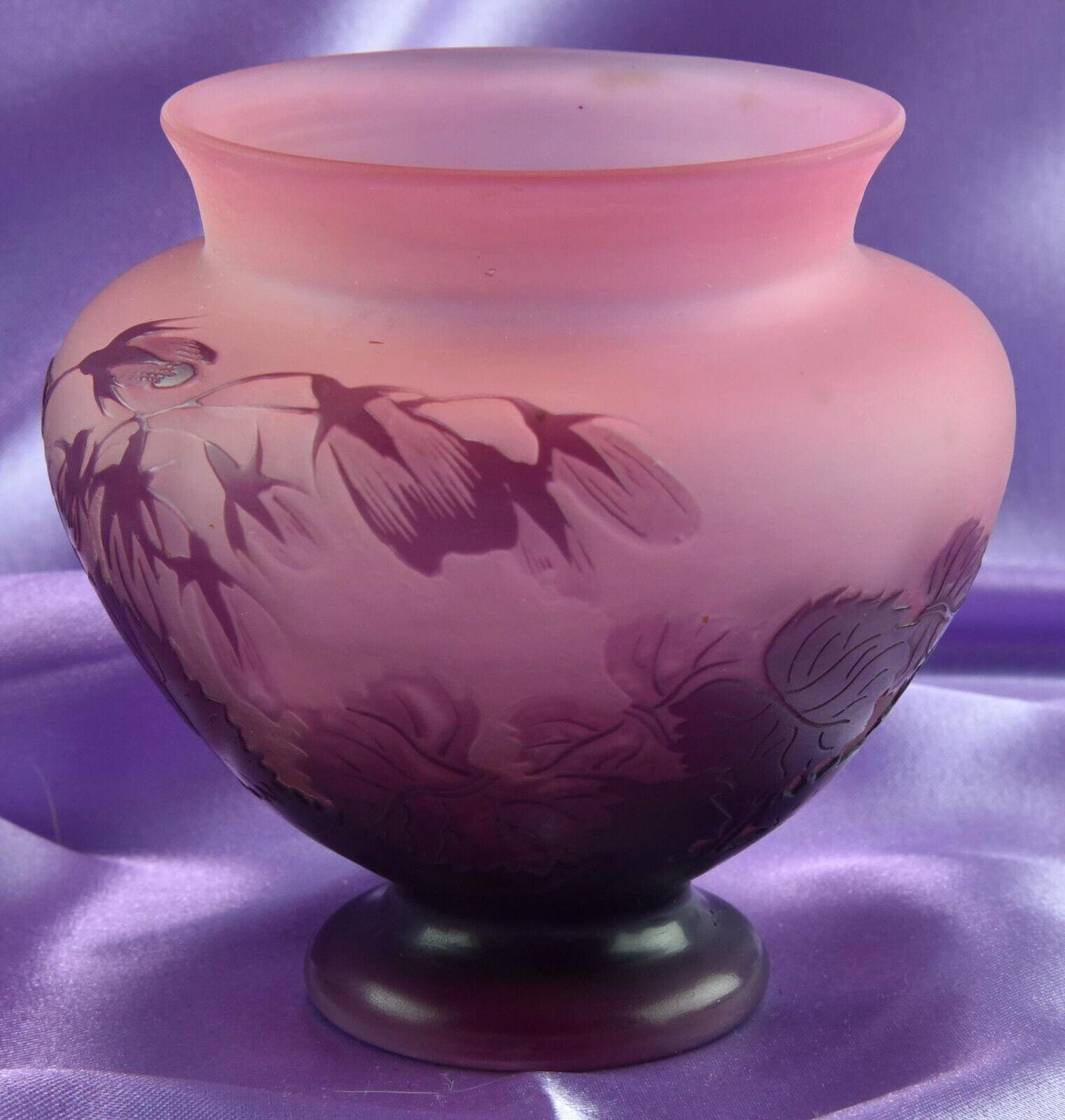 Emile Galle Plum Vase from 1900's