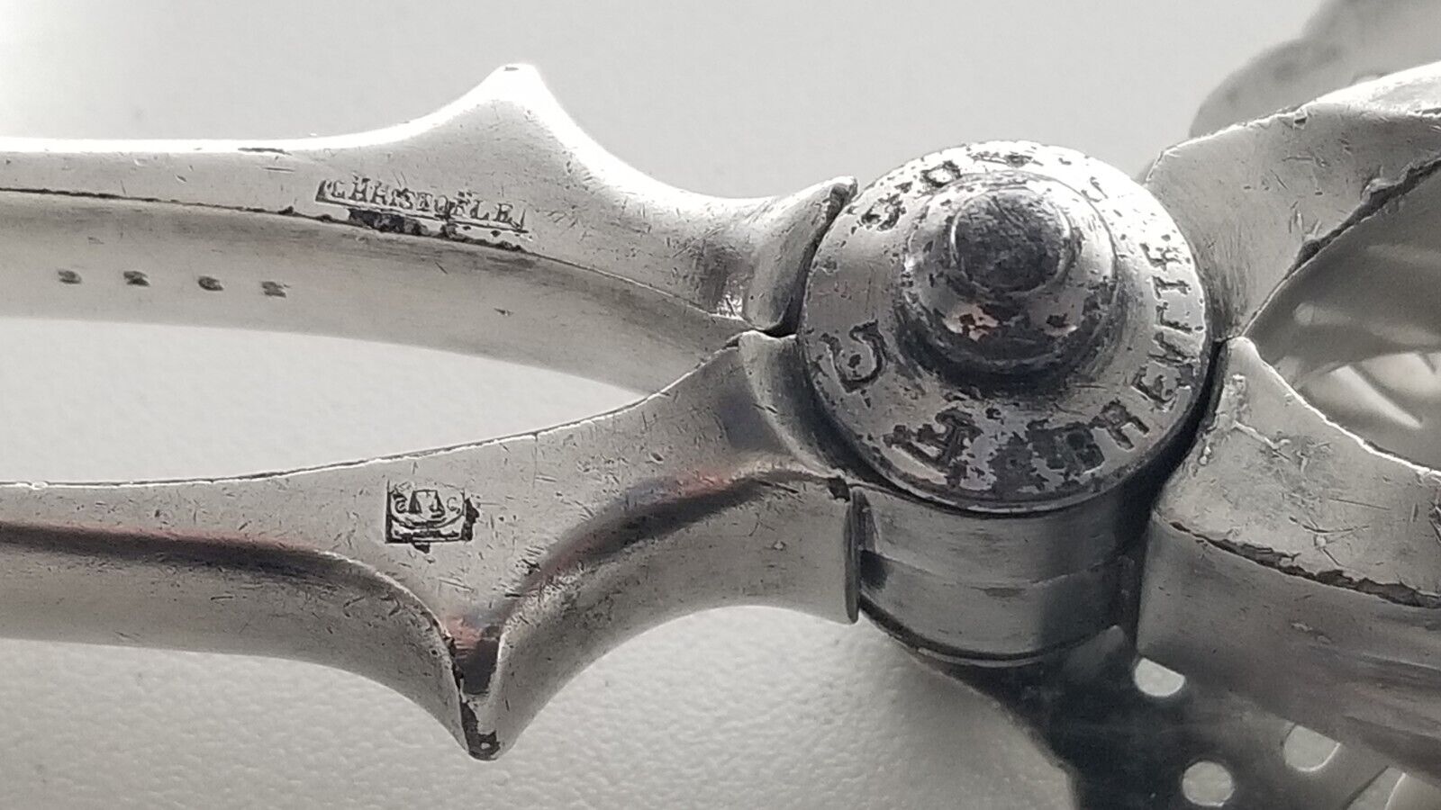 1800's Christofle France Silverplate Citrus Press
