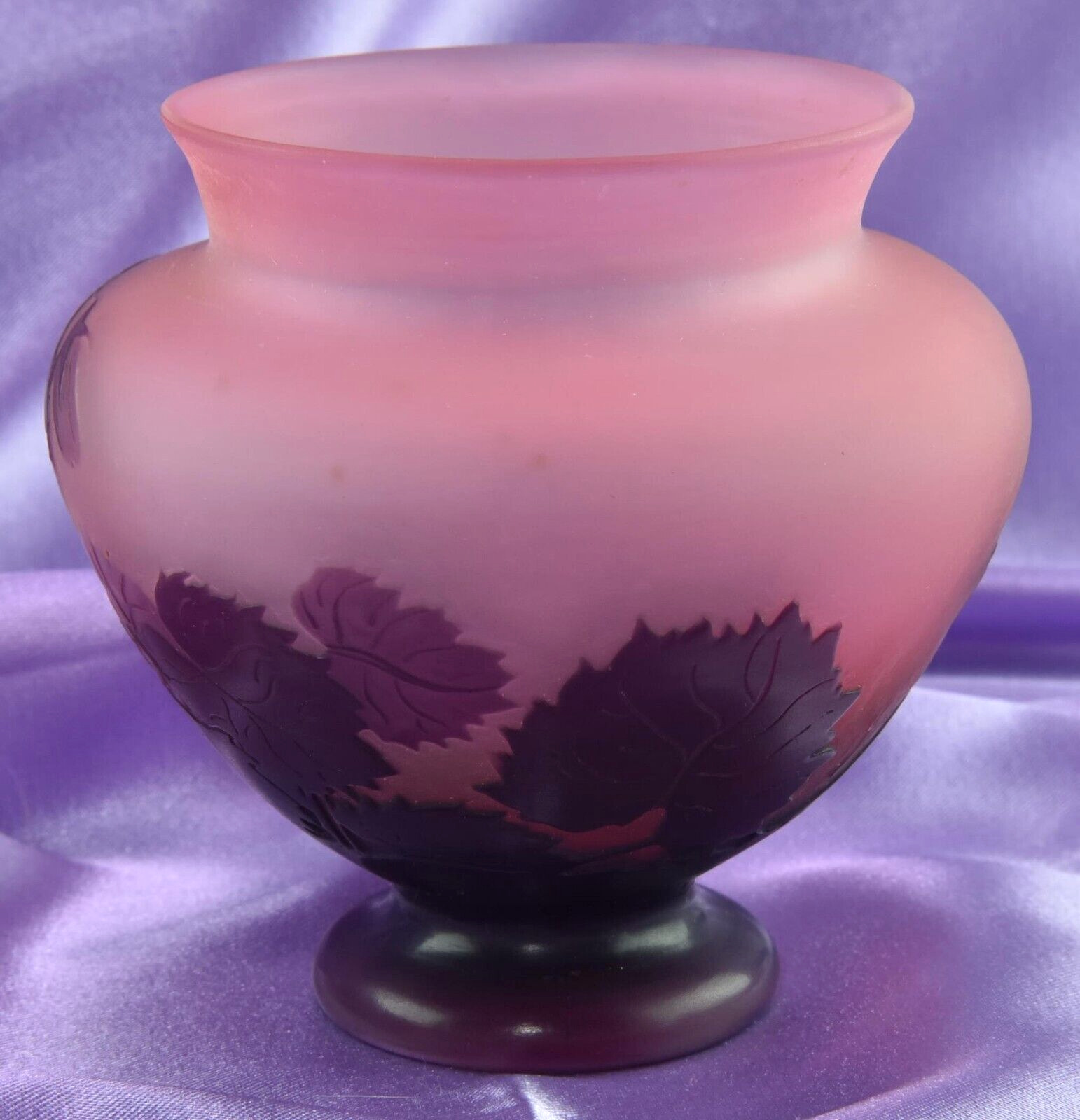 Emile Galle Plum Vase from 1900's