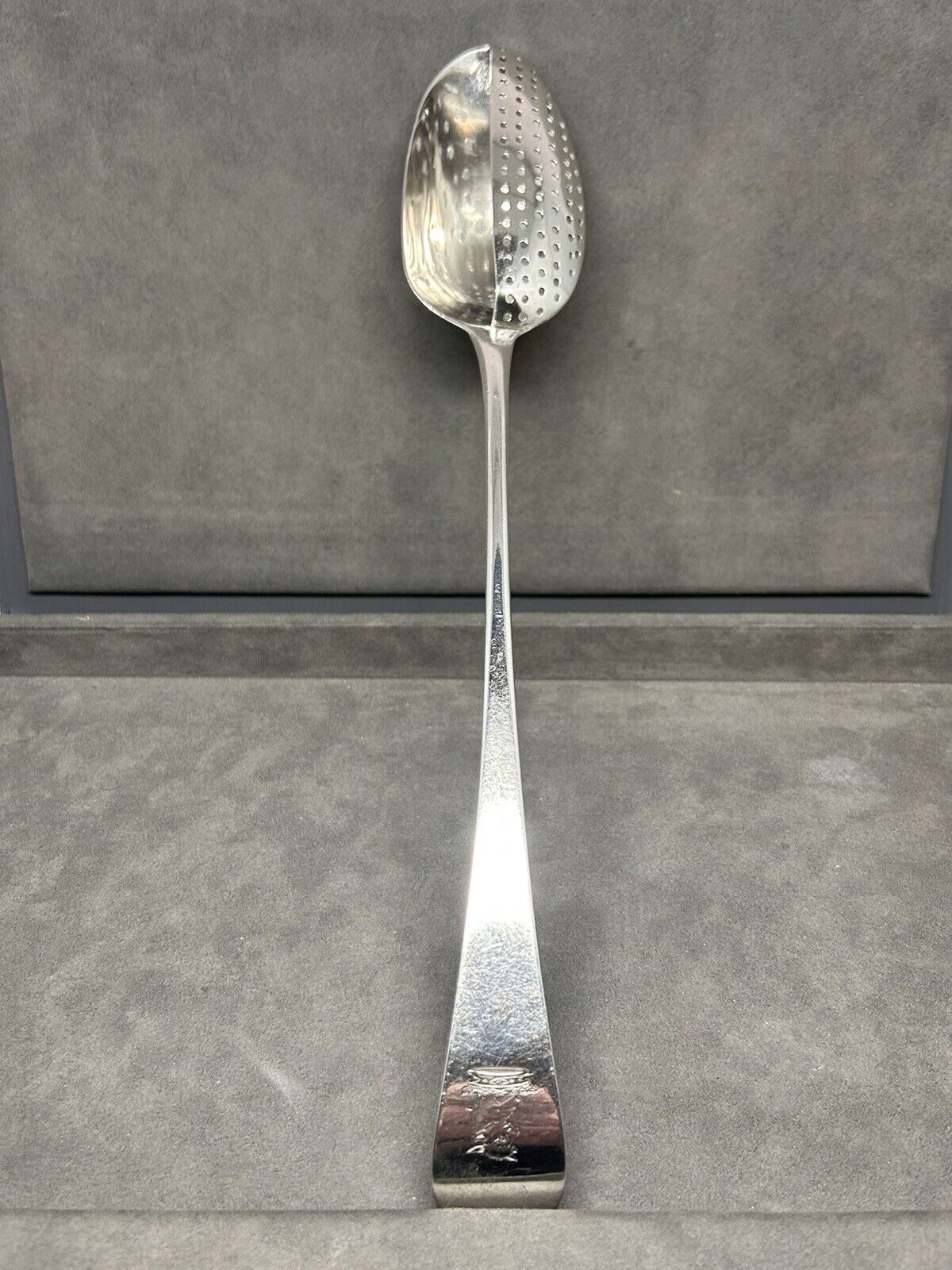 1700s English Sterling Silver Half Gravy Spoon
