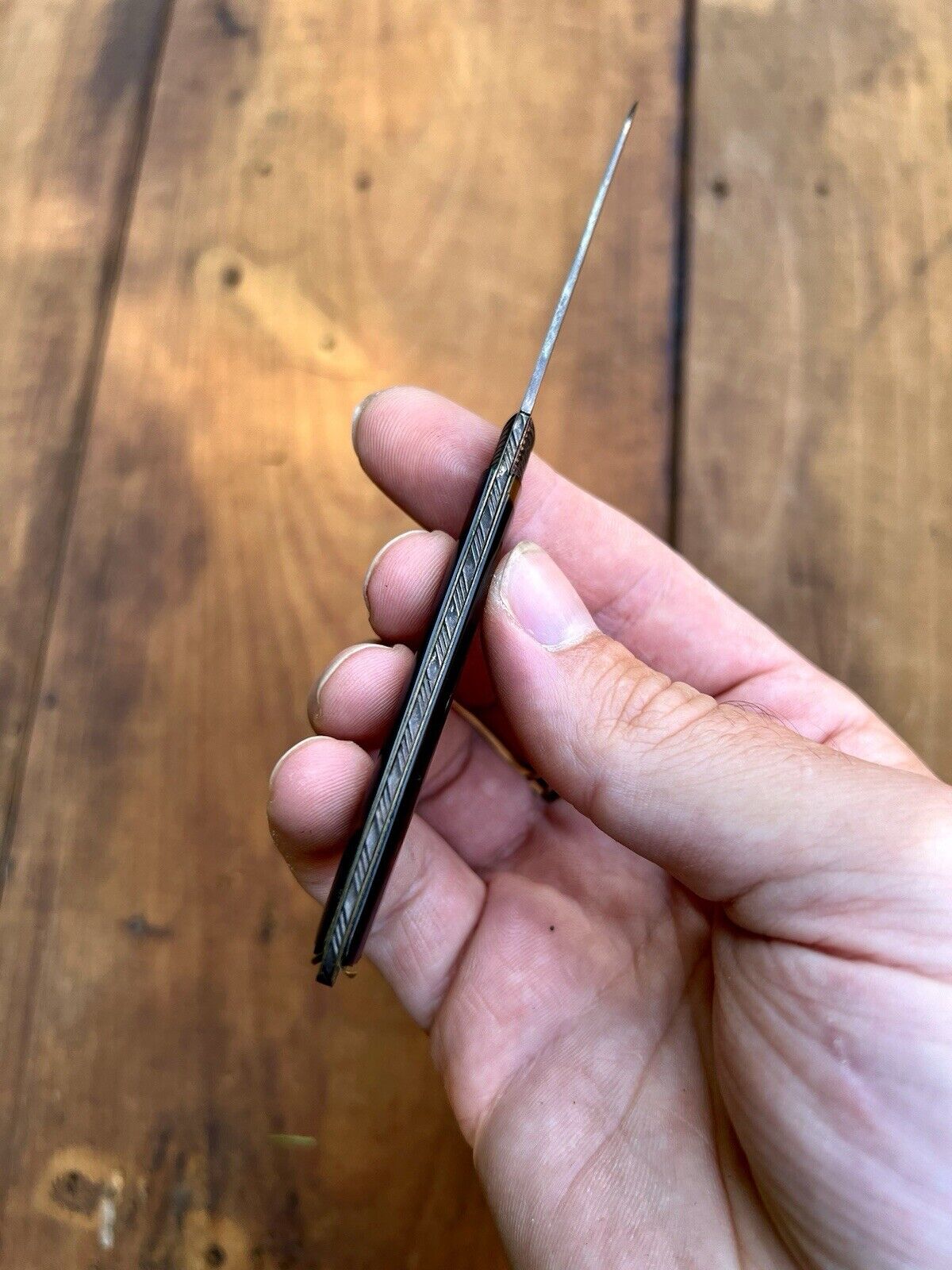 1700s Antique Faux Tortoise Shell Pocket Knife
