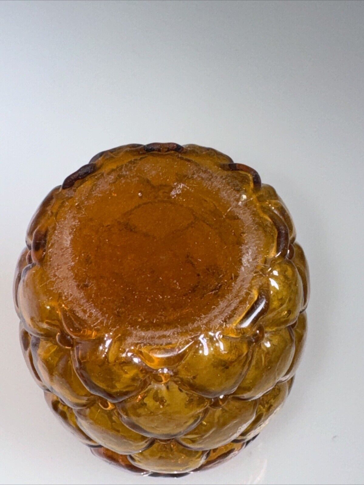 Antique Amberina Pineapple Vase from Early 1800's