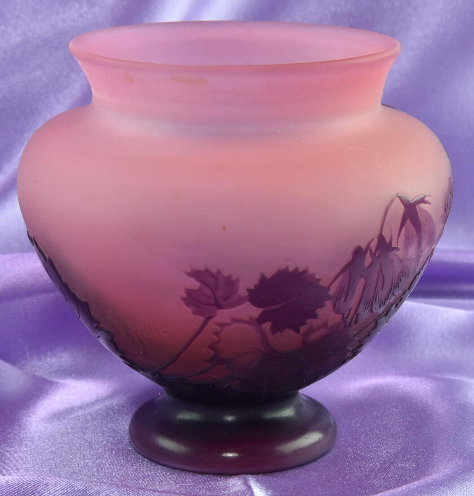 Emile Galle Plum Vase from 1900's