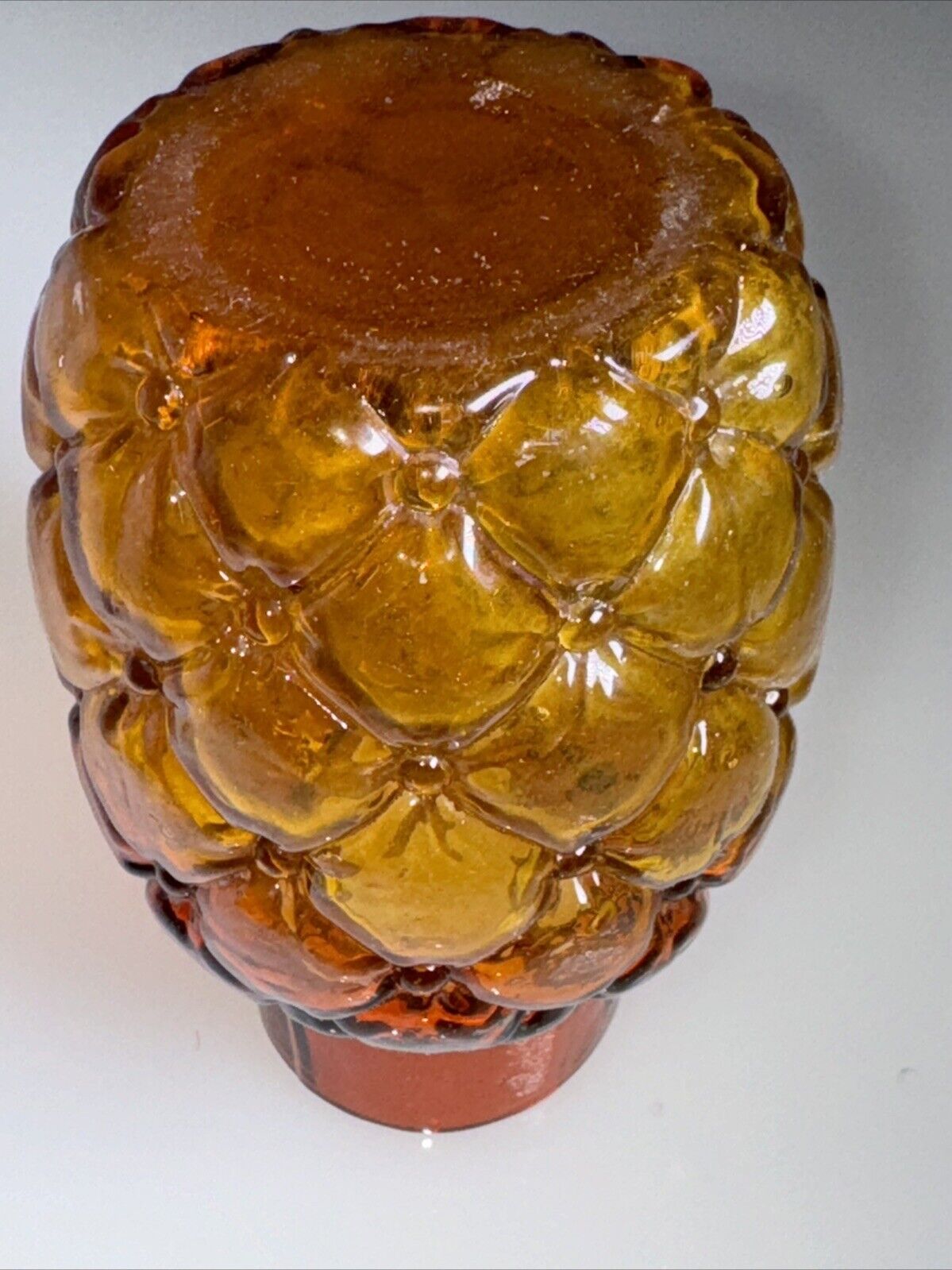 Antique Amberina Pineapple Vase from Early 1800's