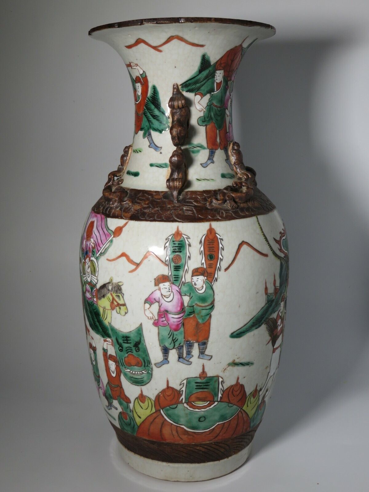 Antique Chinese Chenghua Vase, 16.75" Tall