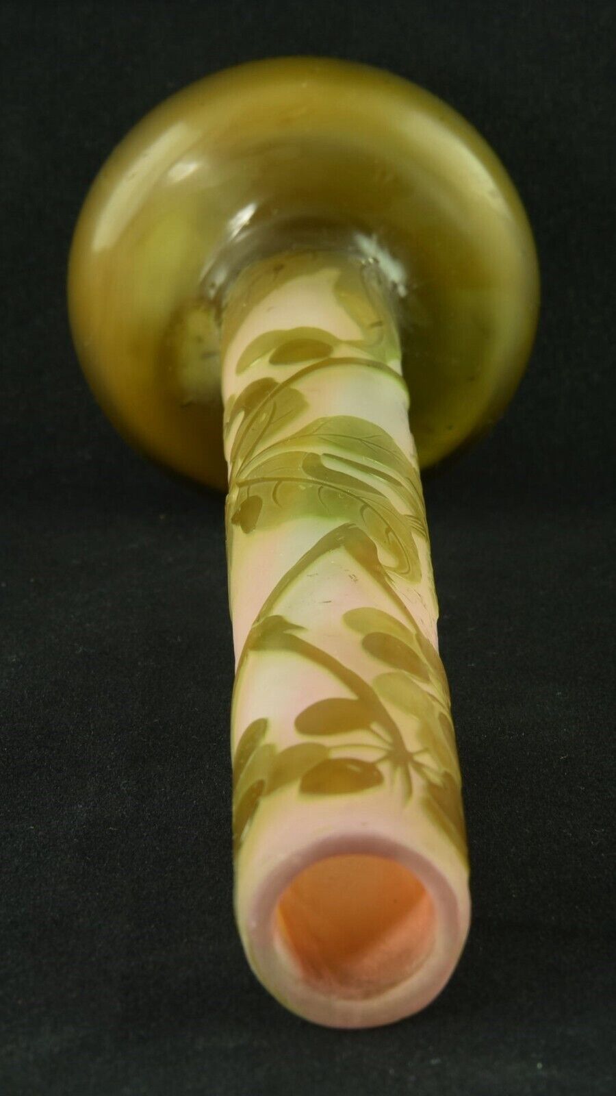 Emile Galle Art Nouveau 9" Tall Glass Bud Vase