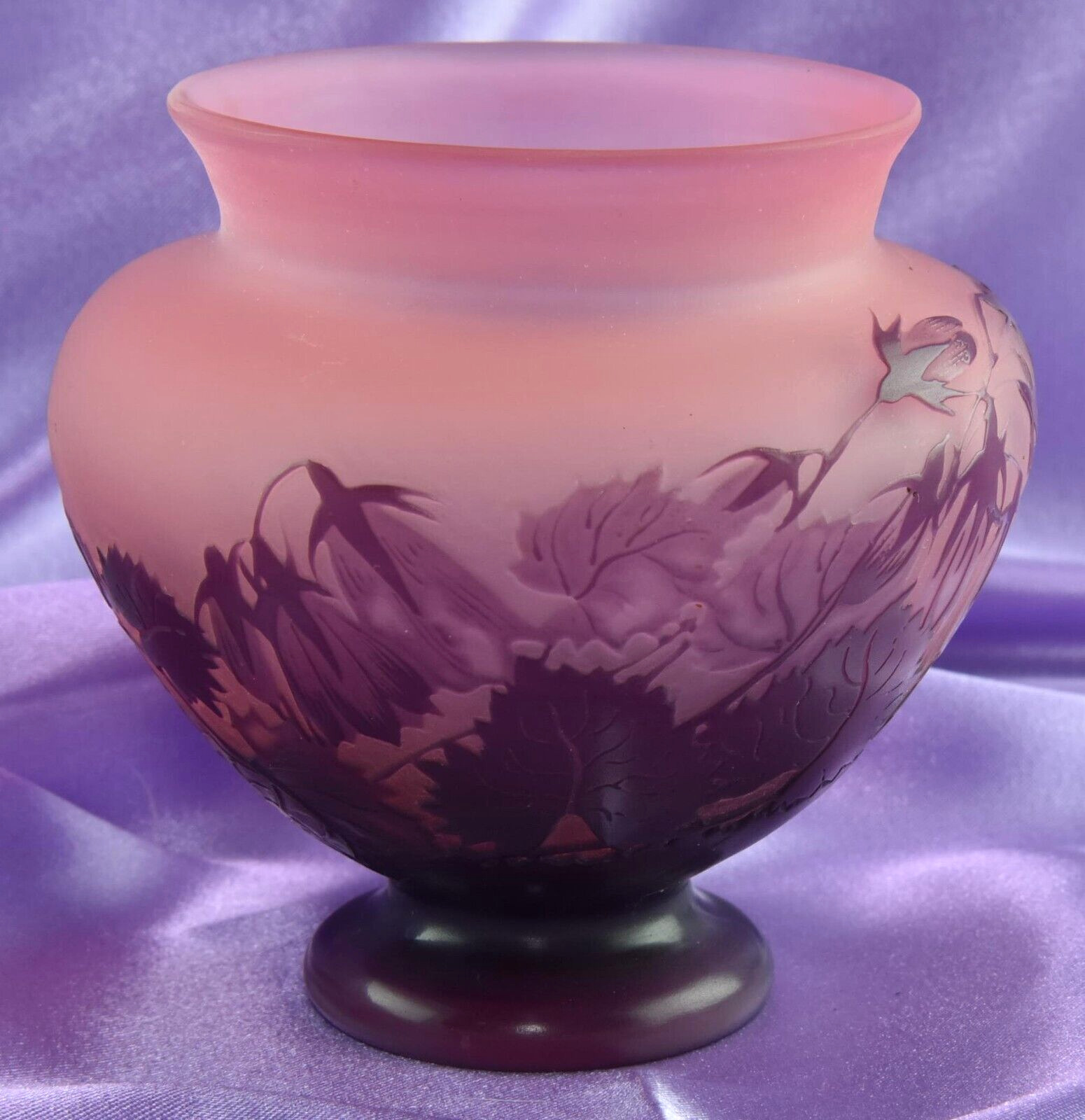 Emile Galle Plum Vase from 1900's