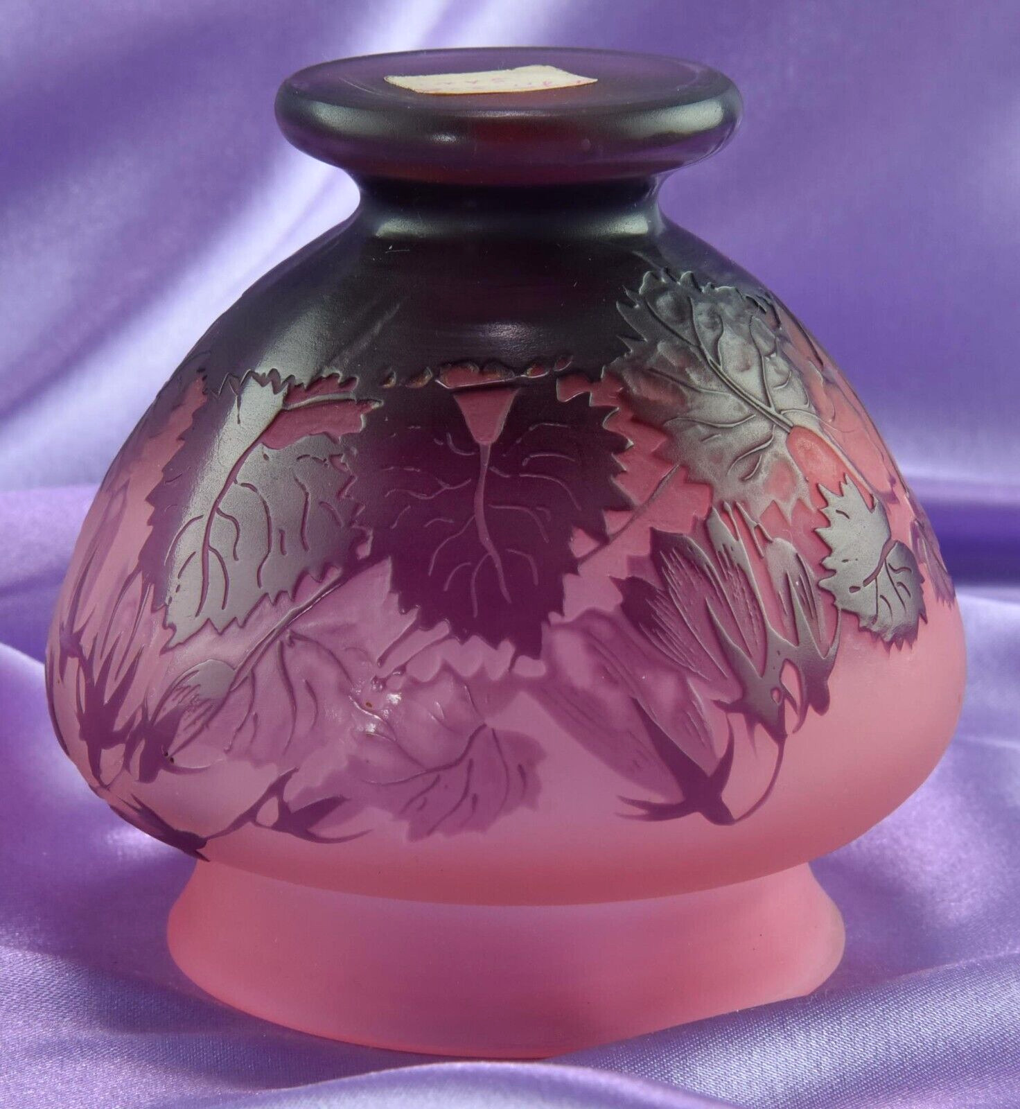 Emile Galle Plum Vase from 1900's