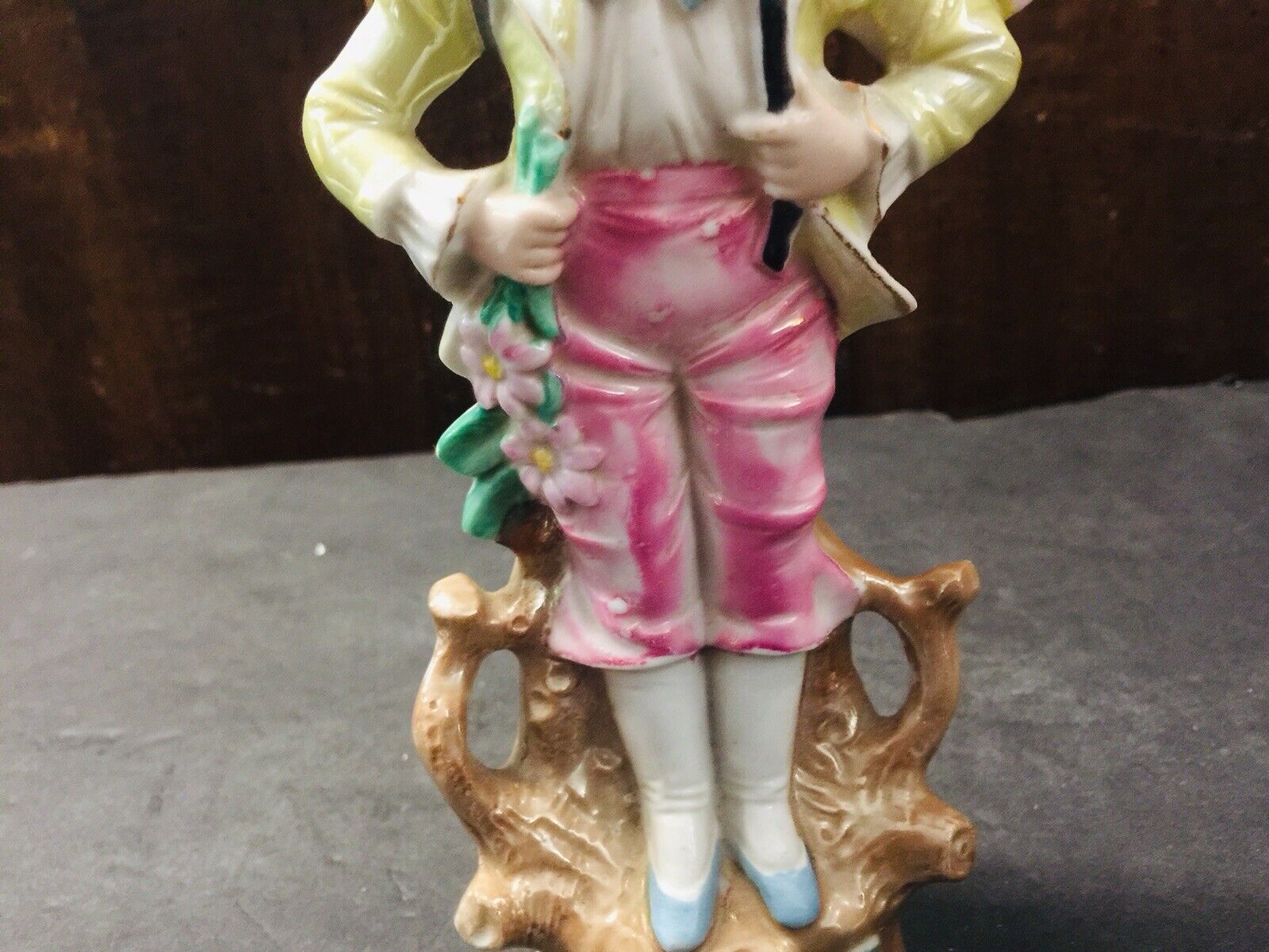Victorian Lusterware Shamrock Flower Vase