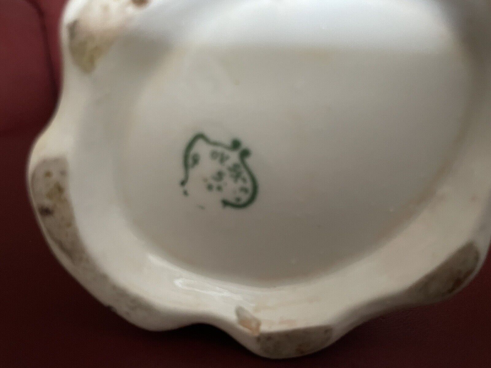 Handpainted Ceramic German Rose Vase, Early 1900s Erdmann Suhl