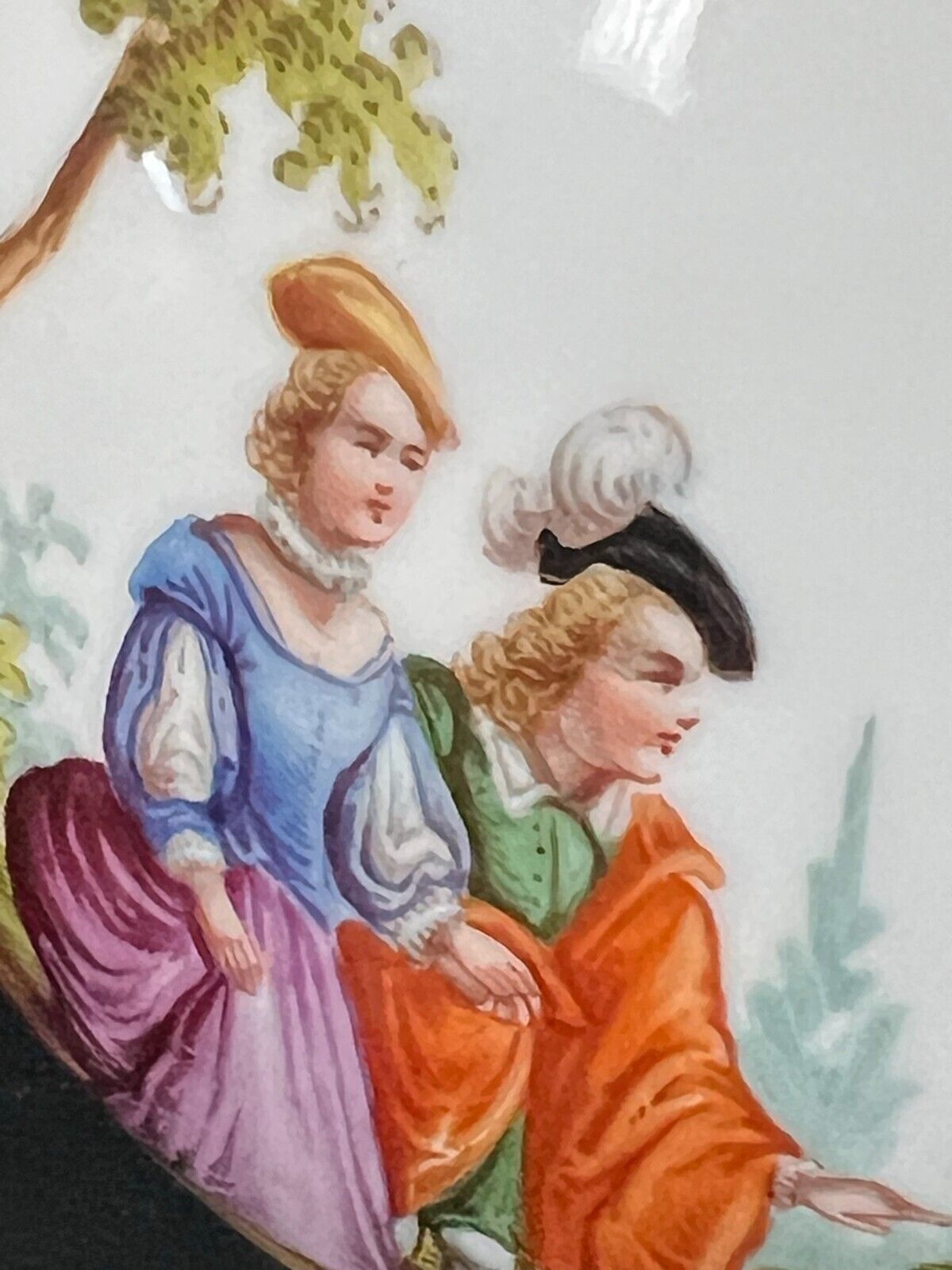 Rare Late 1800s Augustus Rex Hand Painted Vase