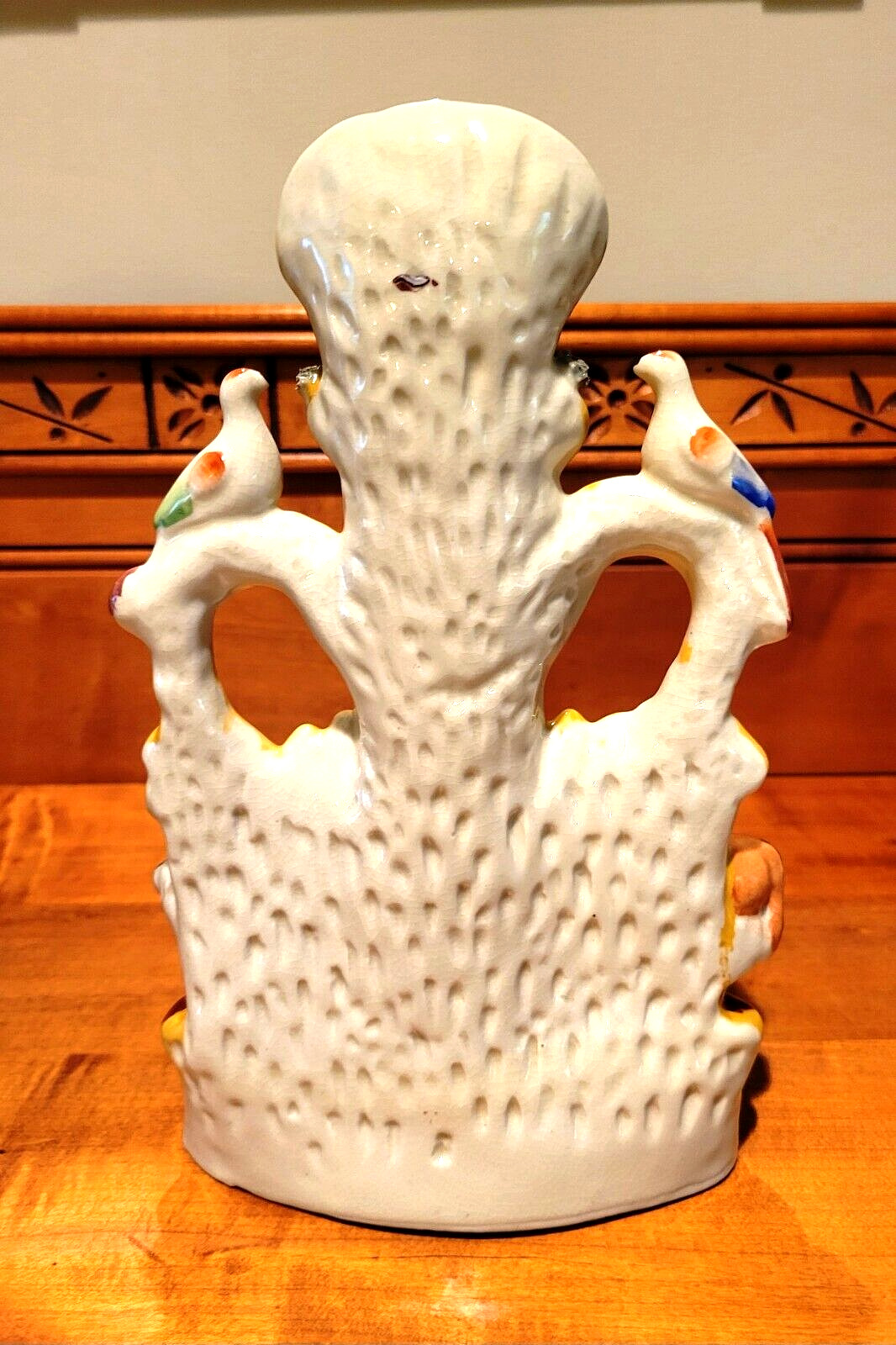 Staffordshire Antique Farm Scene Spill Vase Horse Cow