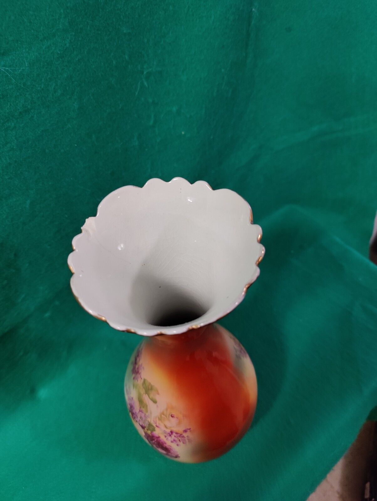 Usona Goodwin Wellesley 12" Floral Design Vase, Early 1900s