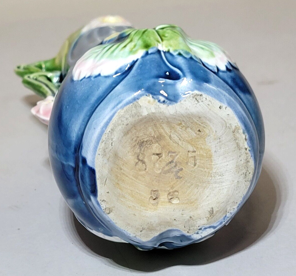 Art Nouveau Majolica 6" Amphora Vase
