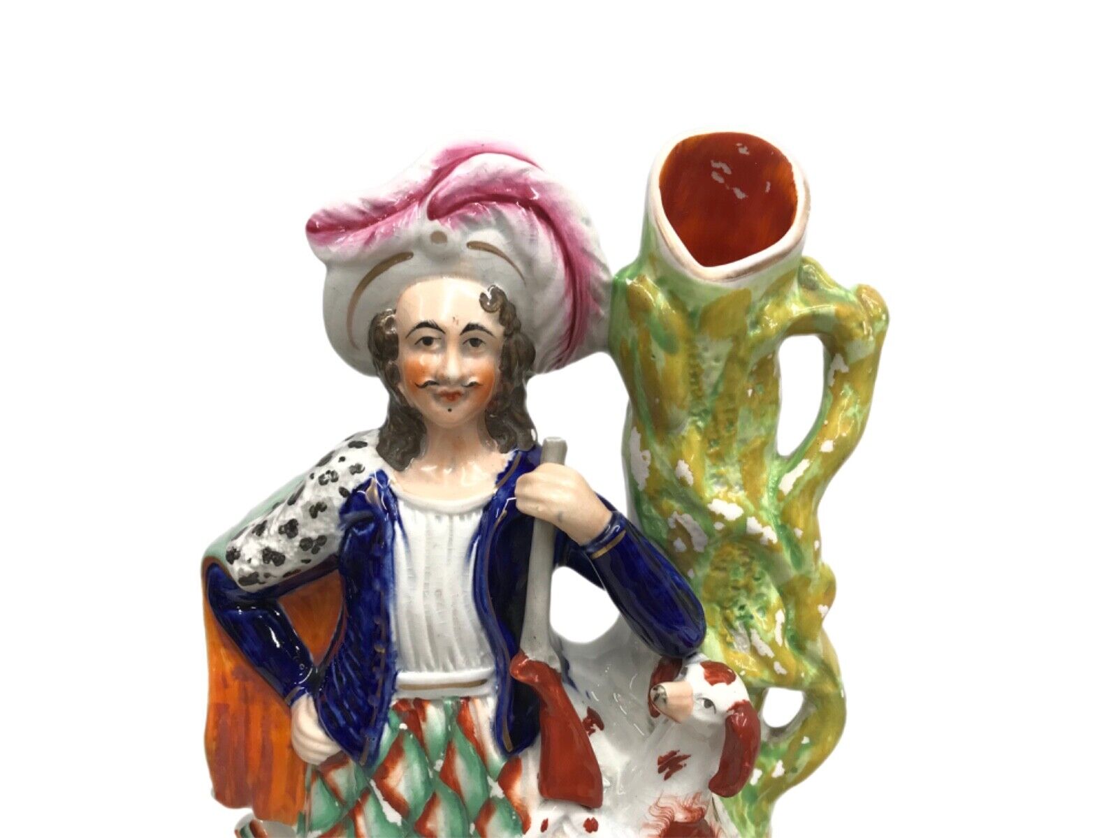 Staffordshire Pearlware Spill Vase: Highlander Figure - 1800s