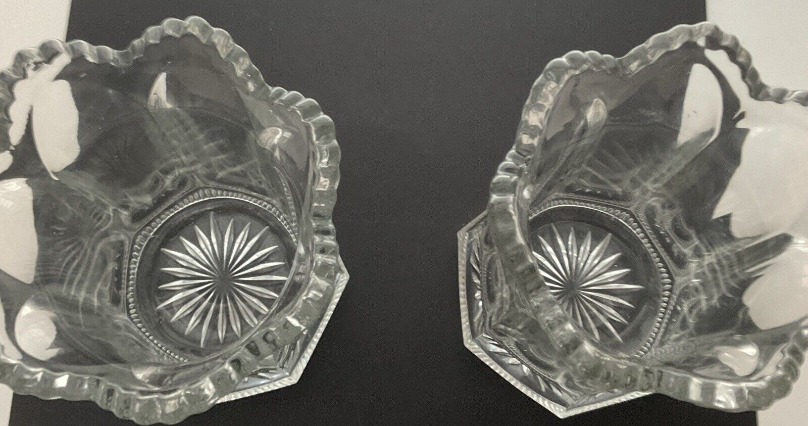 1800's Heisey Pressed Glass Vase/Spooner 5 3/4
