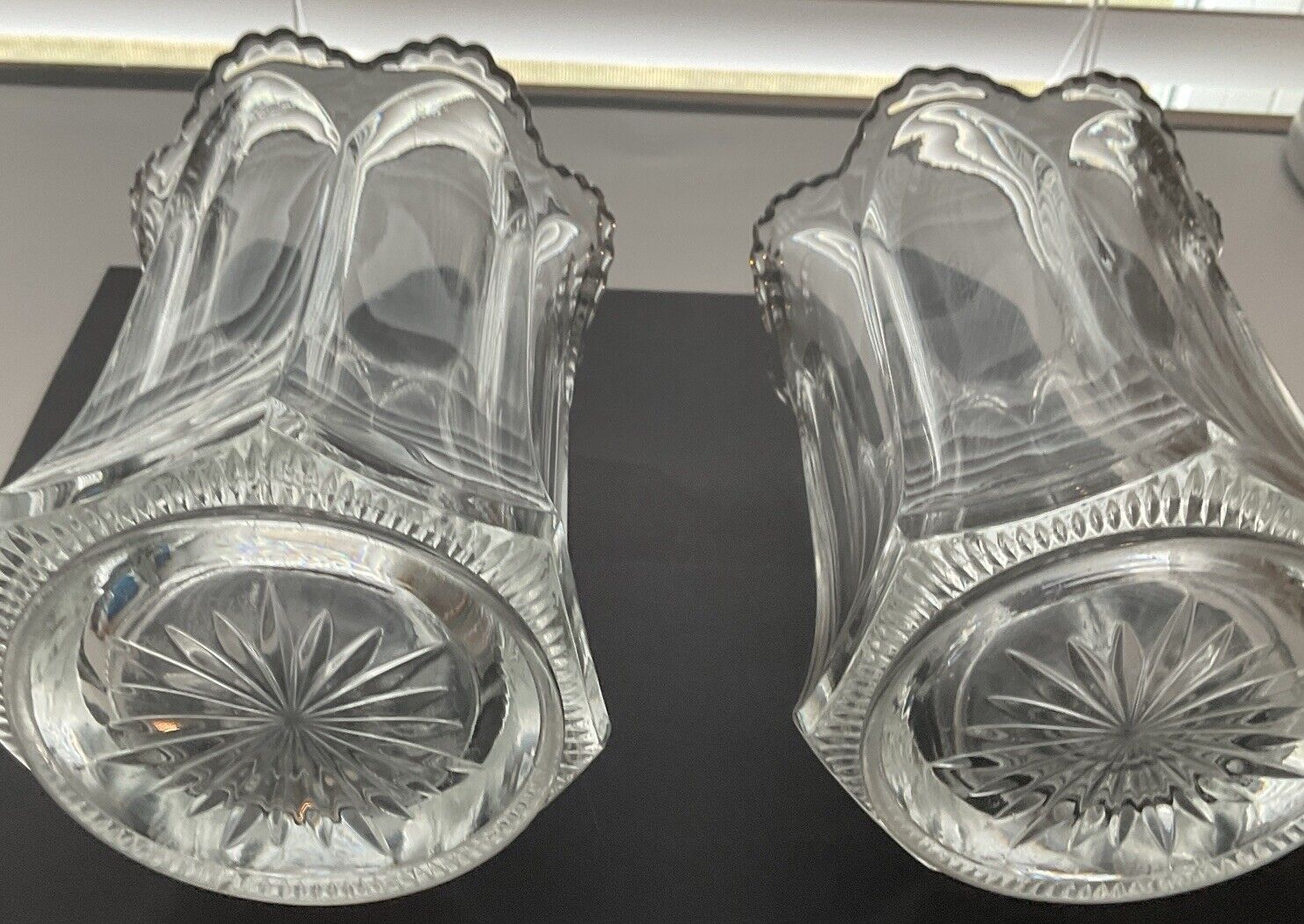 1800's Heisey Pressed Glass Vase/Spooner 5 3/4