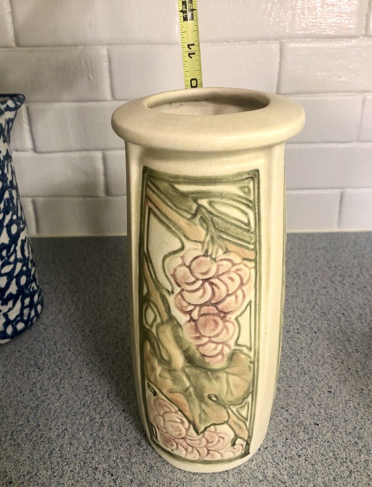 Antique Weller Vase Roma - Grapes & Leaves