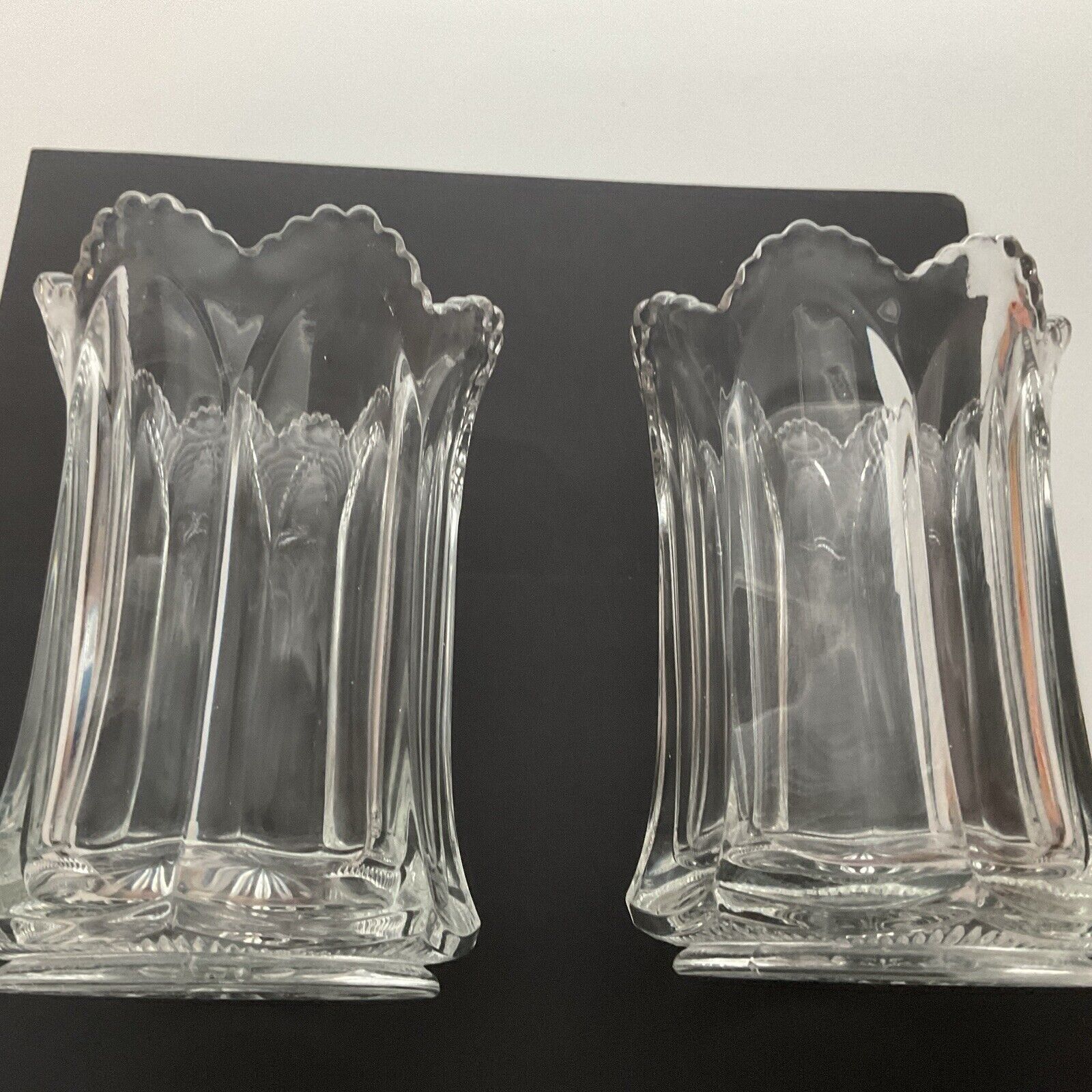 1800's Heisey Pressed Glass Vase/Spooner 5 3/4
