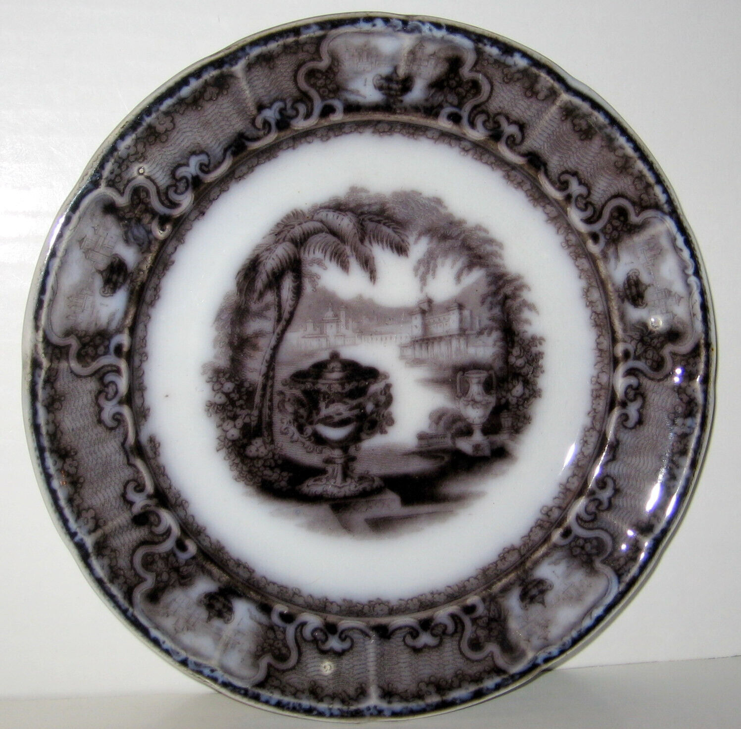 1800's Podmore Walker & Co. Washington Vase Flow Plate