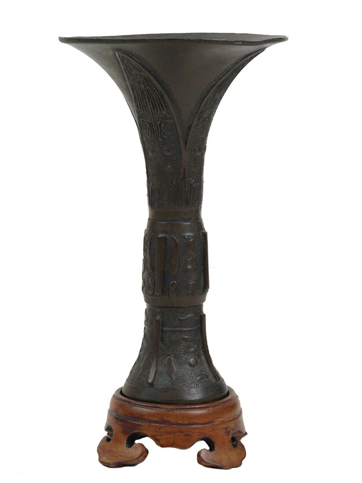 17th Century Chinese Bronze Gu from Late Ming-Kangxi