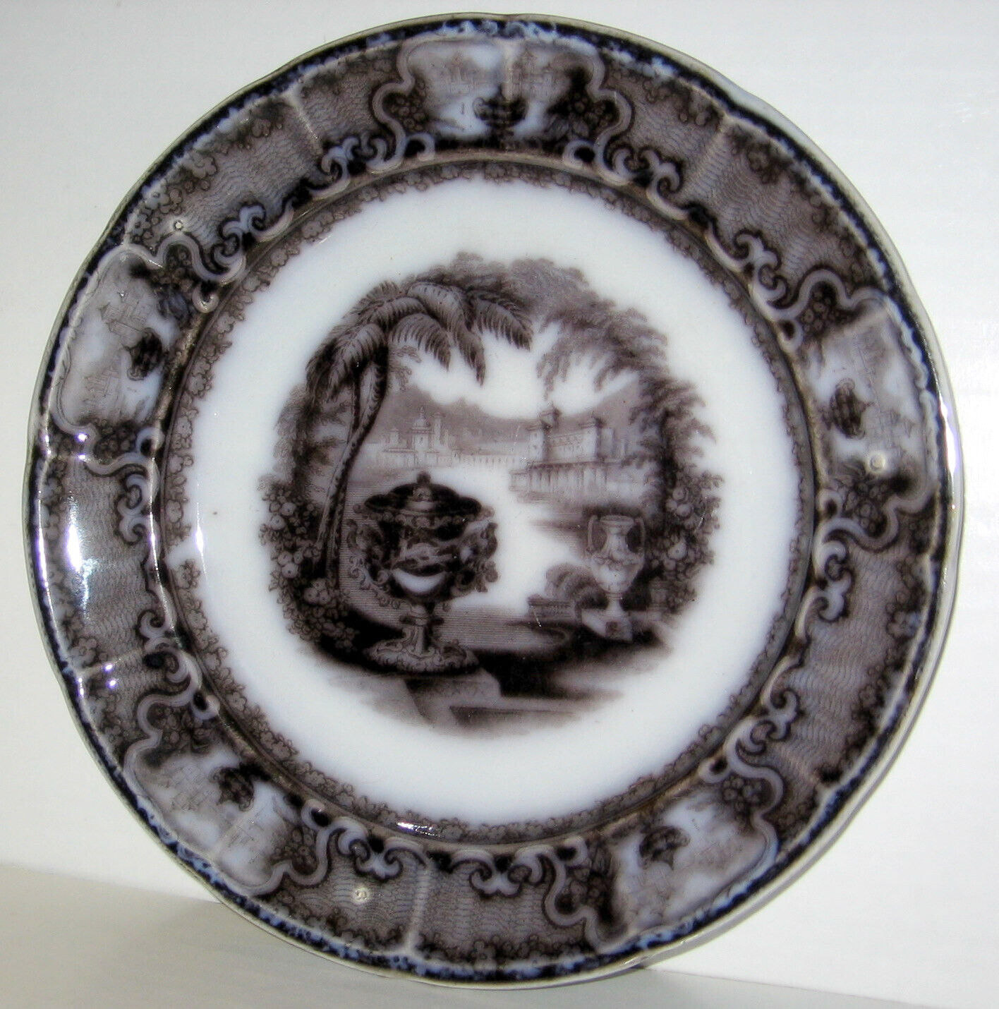 1800's Podmore Walker & Co. Washington Vase Flow Plate