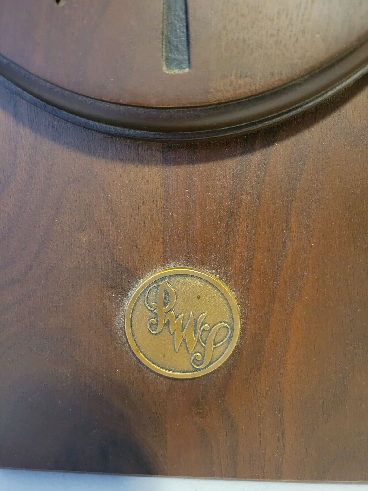 Antique 1900s Walnut Wall Clock Quartz Movement