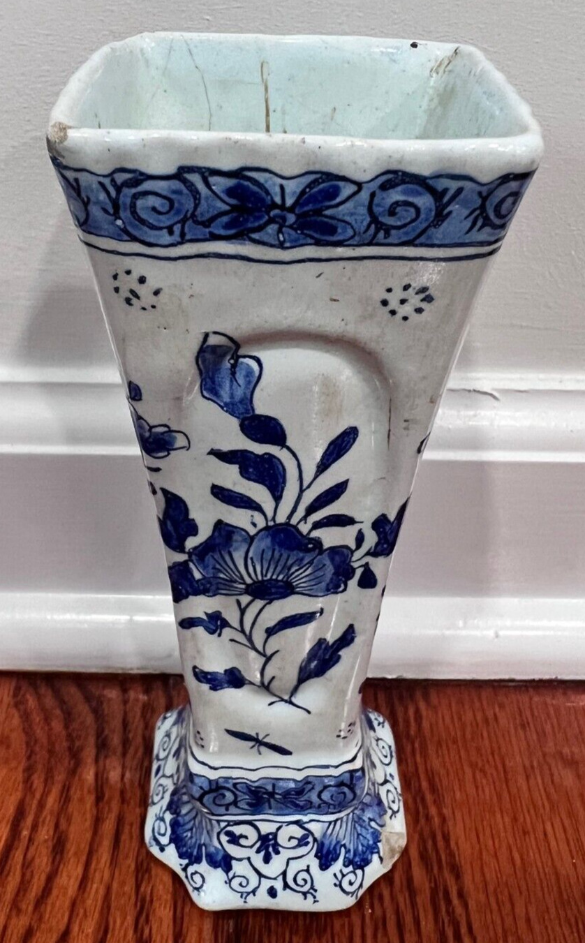 Antique Delft Vase from 1700s
