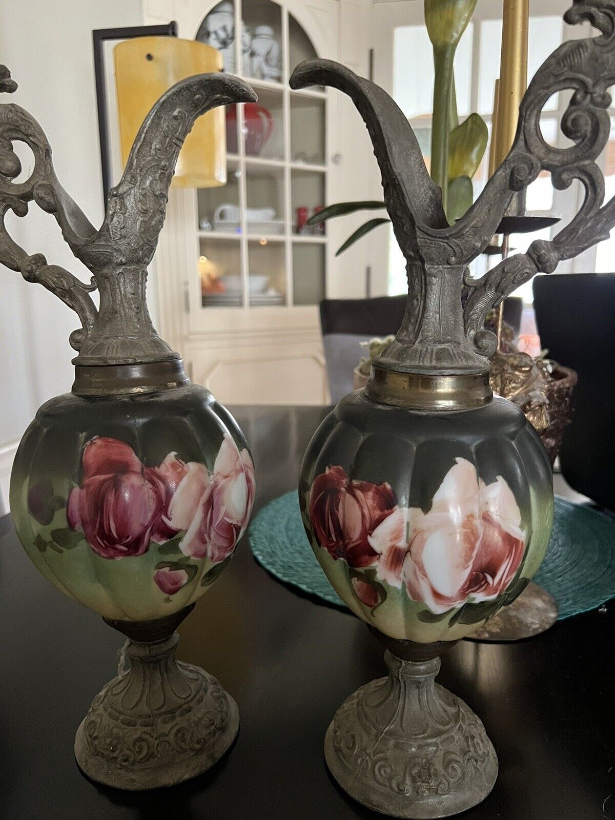 Victorian Era Antique Ewers from late 1800s