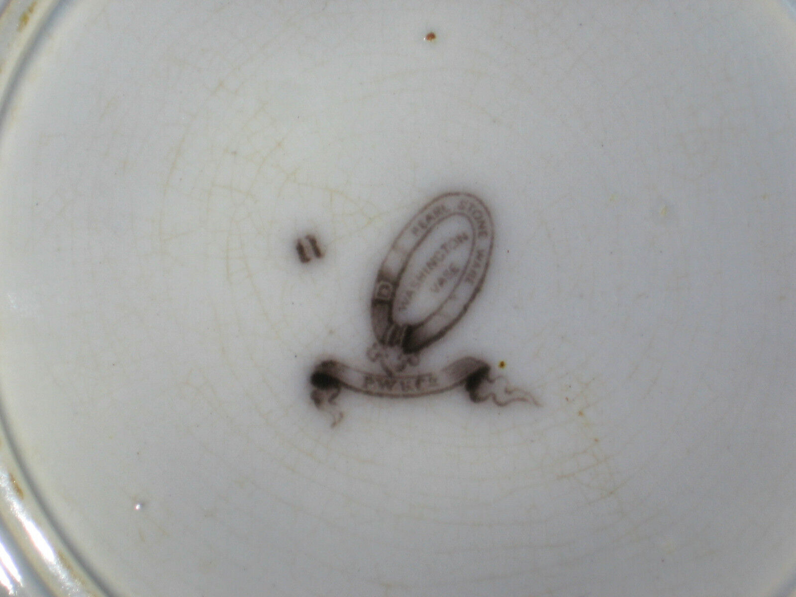 1800's Podmore Walker & Co. Washington Vase Flow Plate