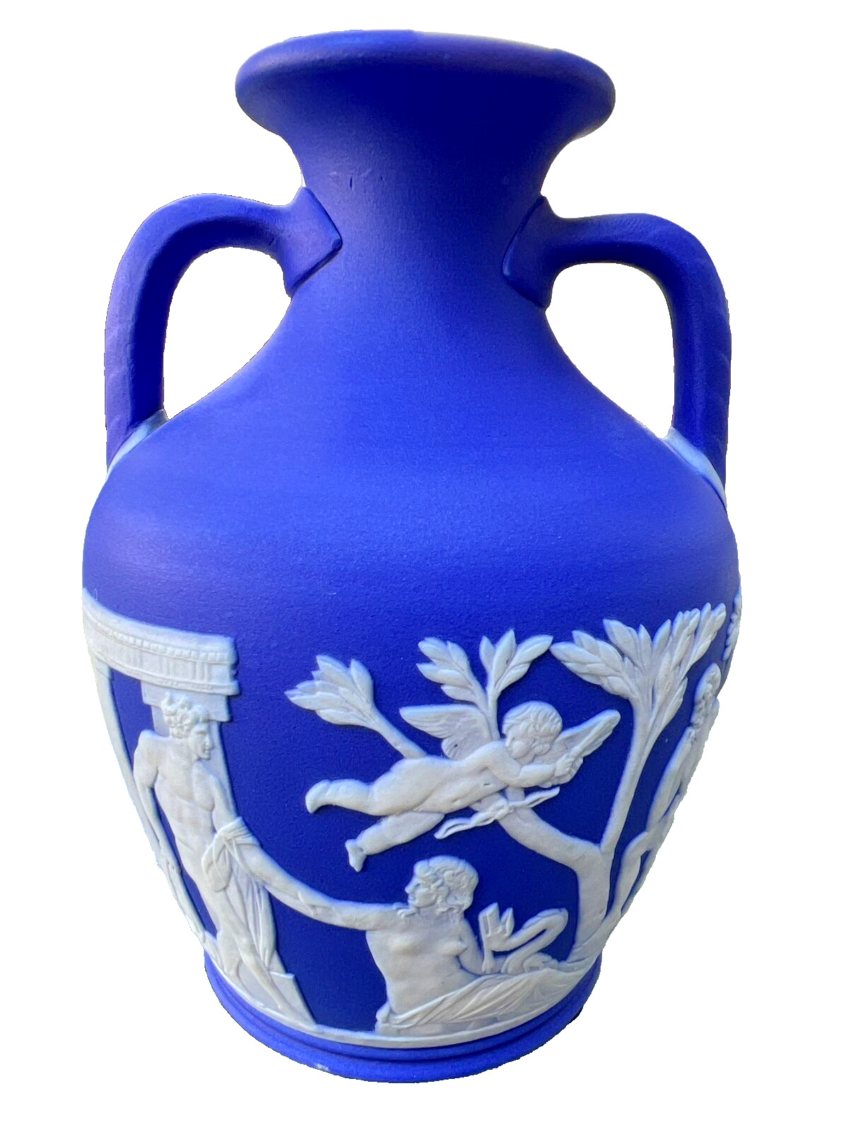 WEDGWOOD Antique Dark Blue Portland Vase 6