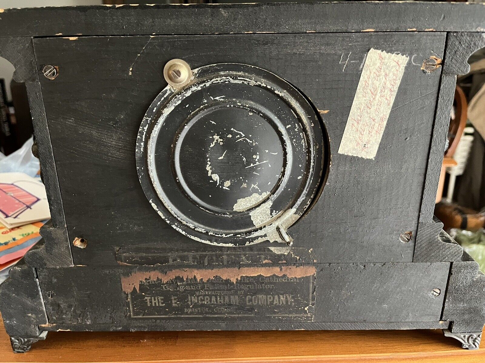 1900s E Ingraham Mantel Clock with Key