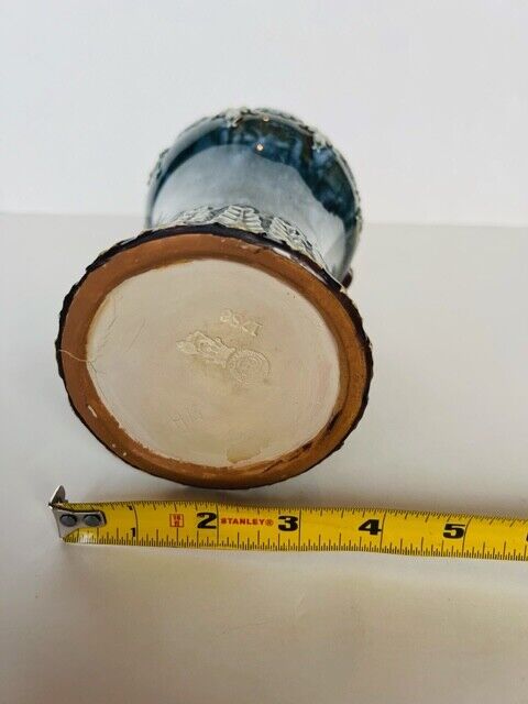 Vintage Royal Doulton Stoneware Floral Decanter Vase 1786
