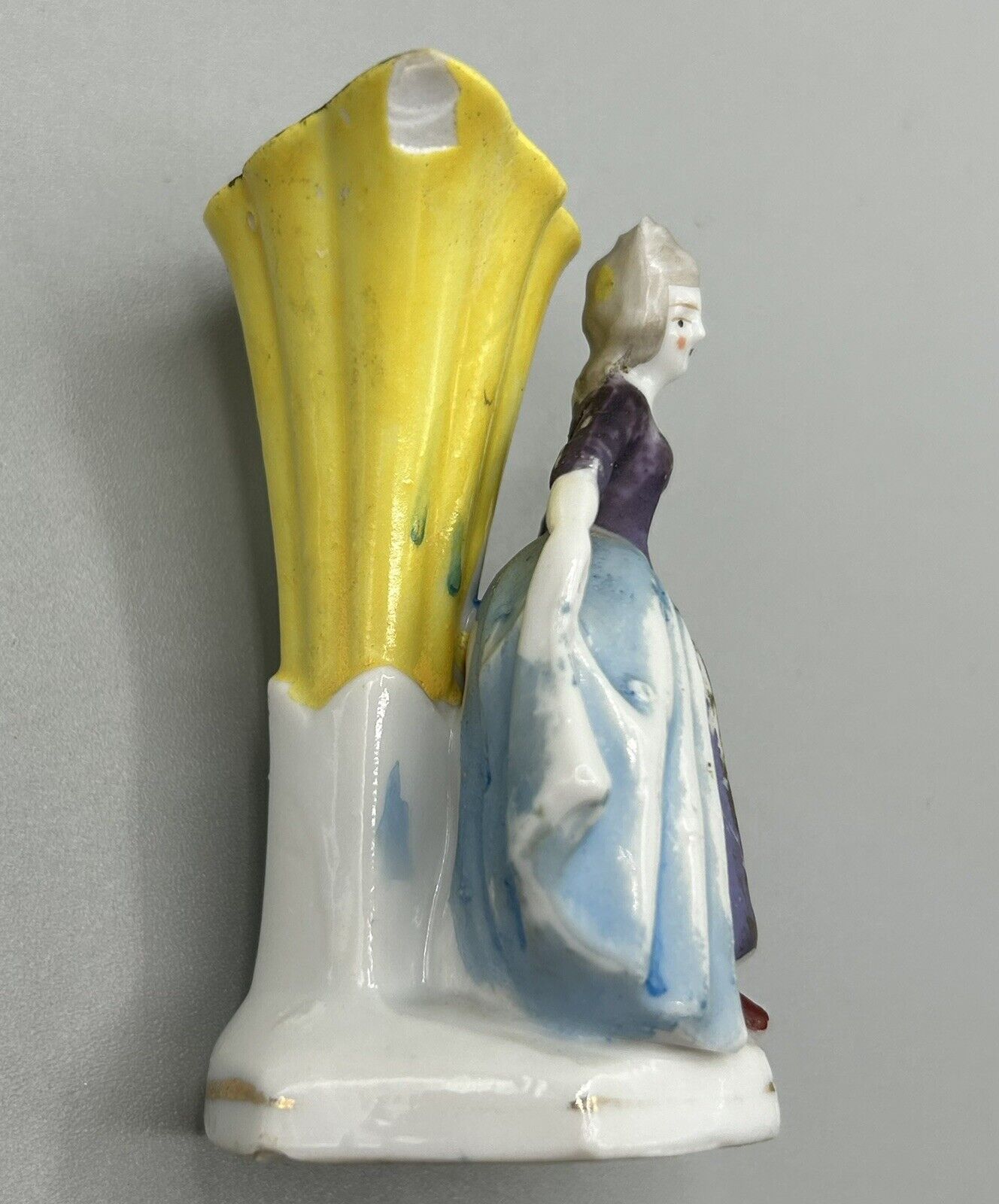 Vintage 3" Japanese Mini-Vase with Fabulous Lady