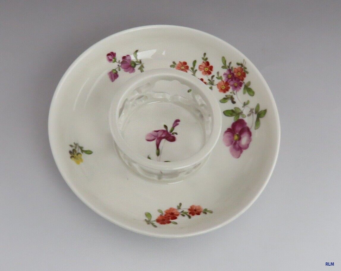 1700's Royal Vienna Austrian Porcelain Trembleuse Saucer Authentic