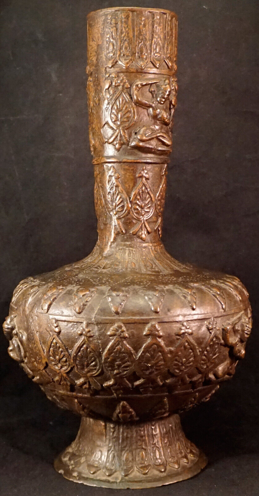 Bronze Vase with Hindu Motifs from 1700's