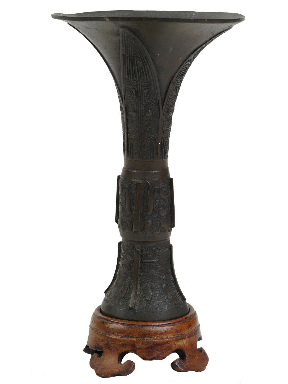 17th Century Chinese Bronze Gu from Late Ming-Kangxi