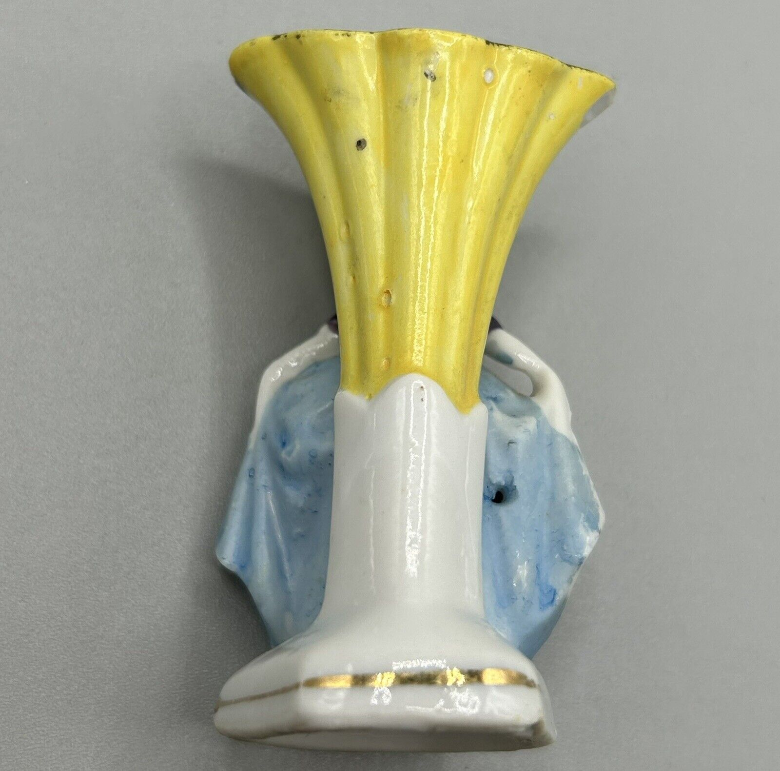 Vintage 3" Japanese Mini-Vase with Fabulous Lady